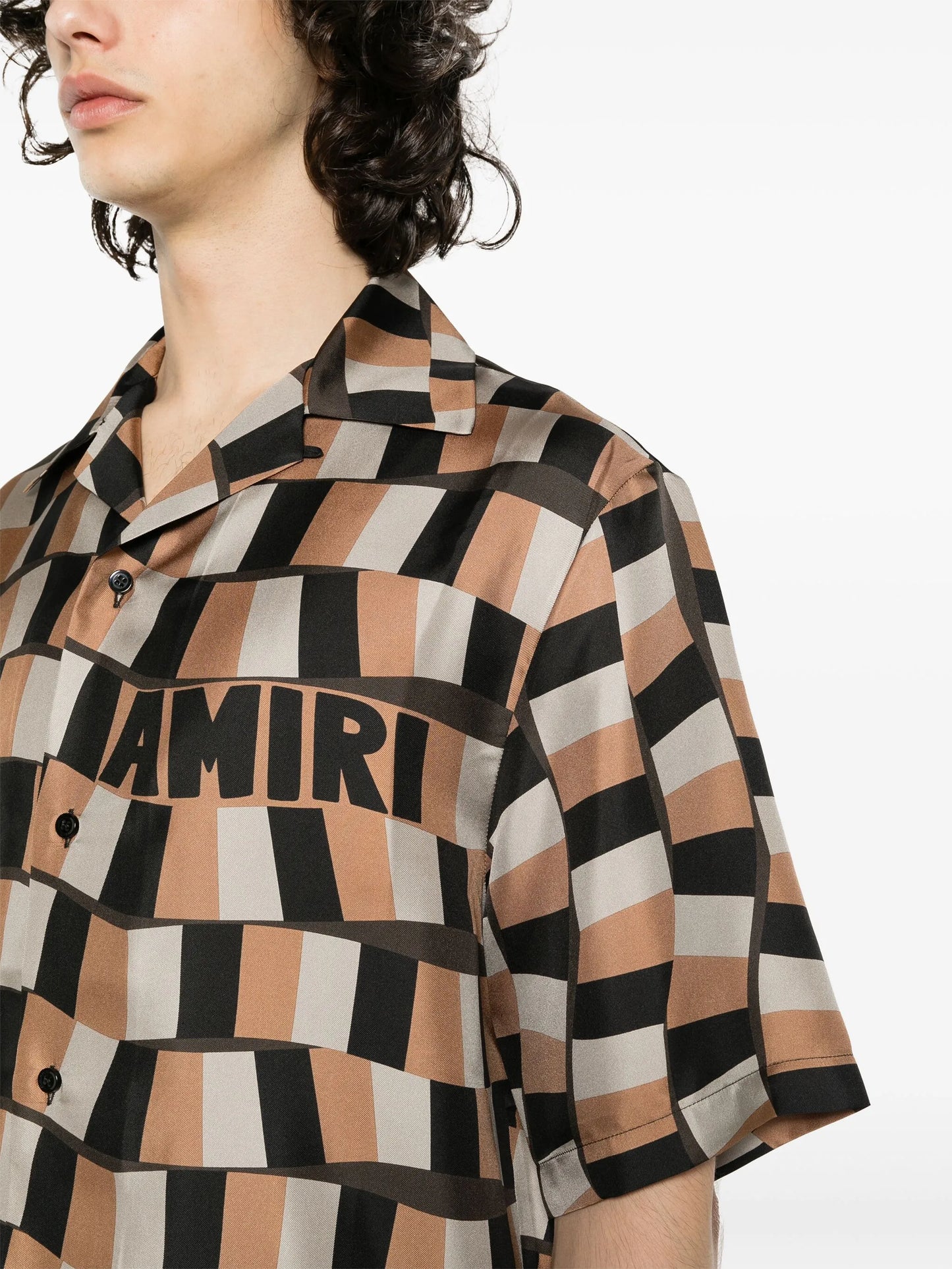 Snake Checker bowling shirt