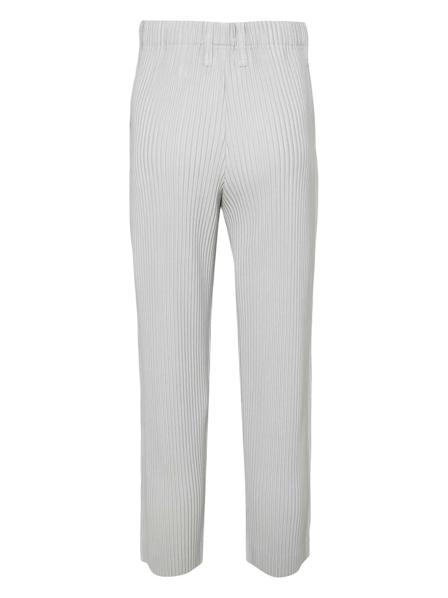 Basic tapered plissé trousers