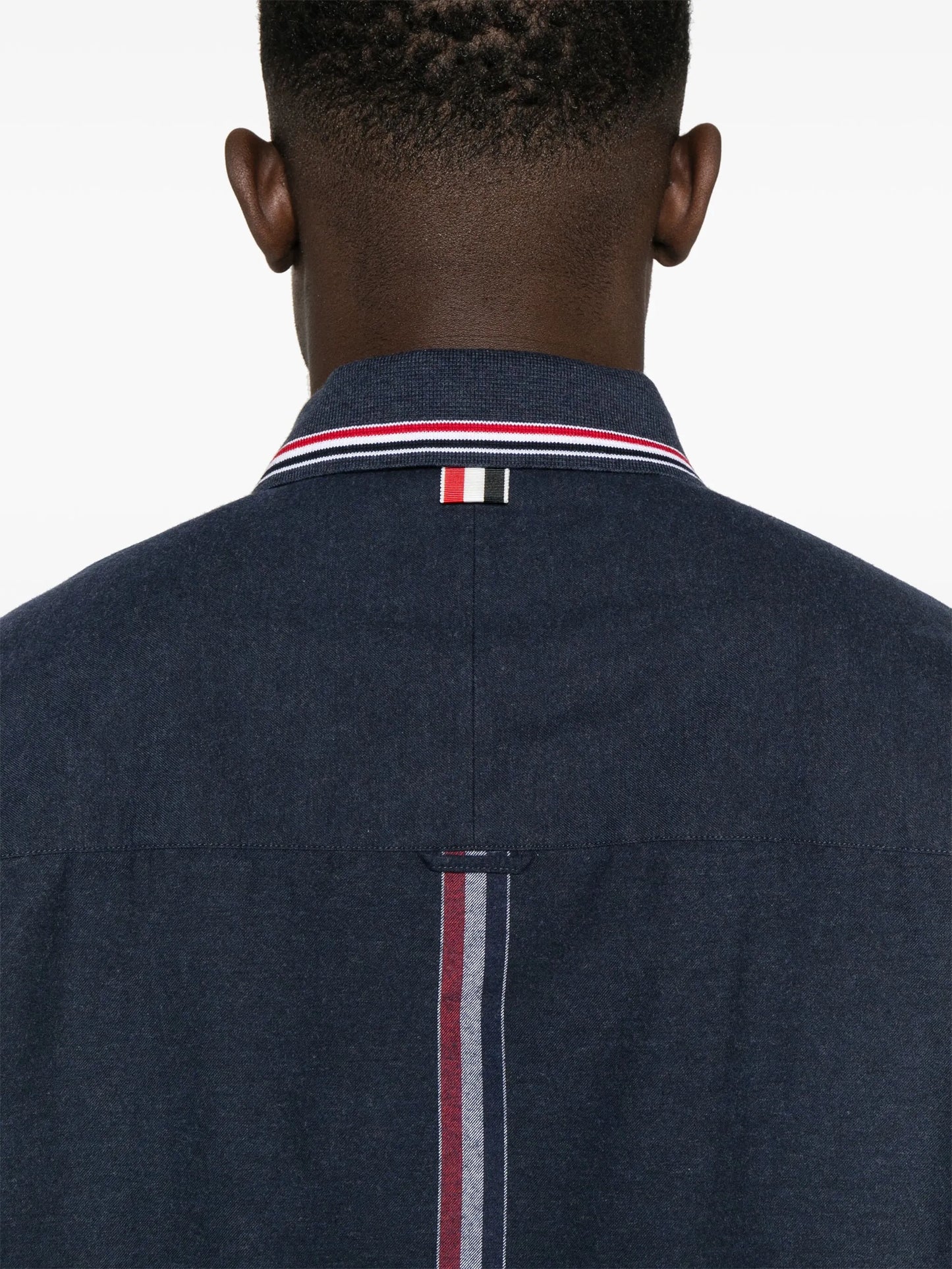 RWB stripe-print flannel shirt