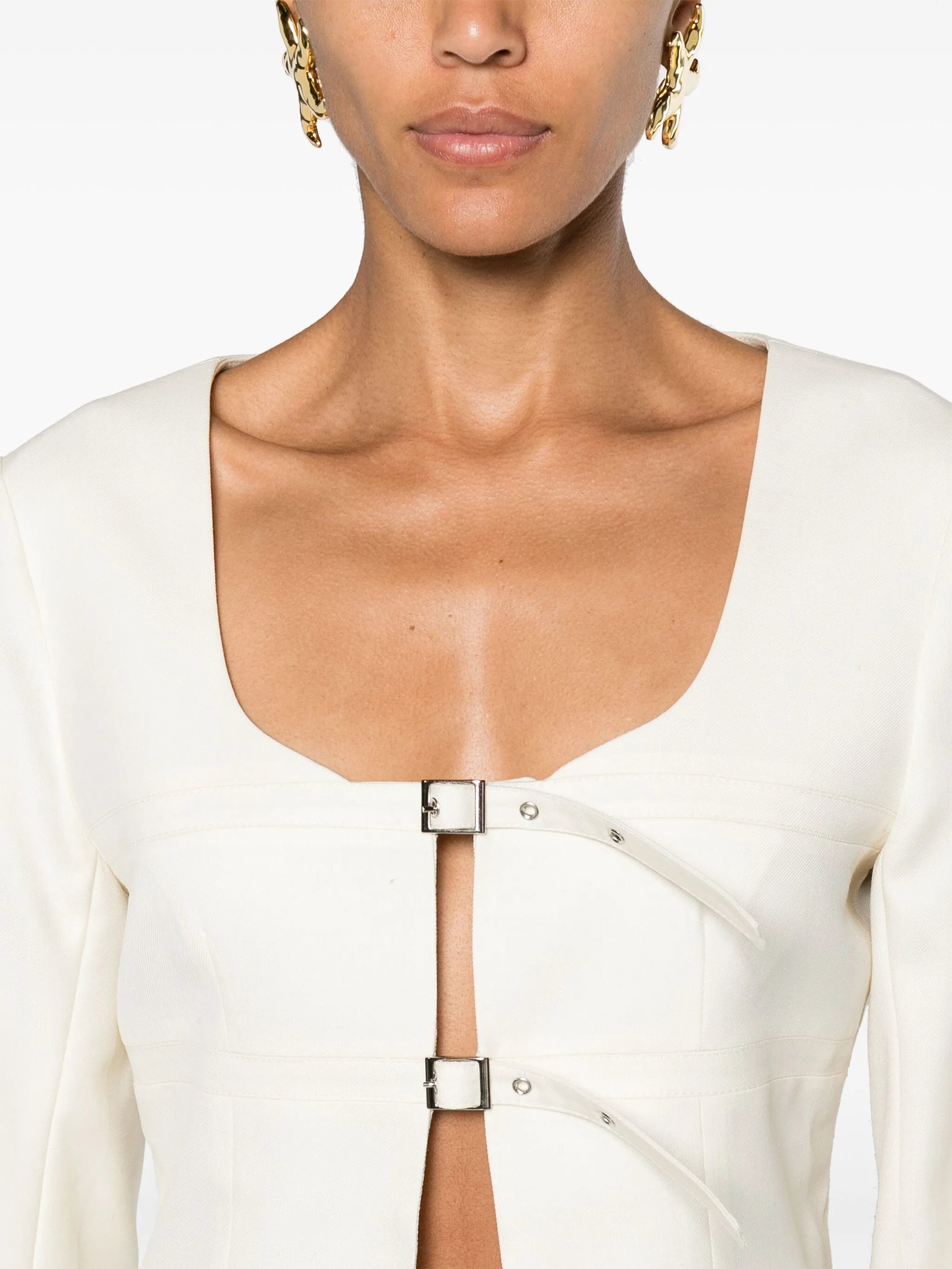 Apure buckle-fastening jacket