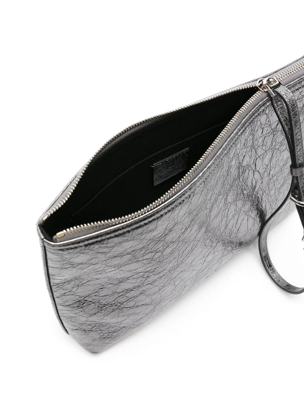 Voyou pouch in laminated leather