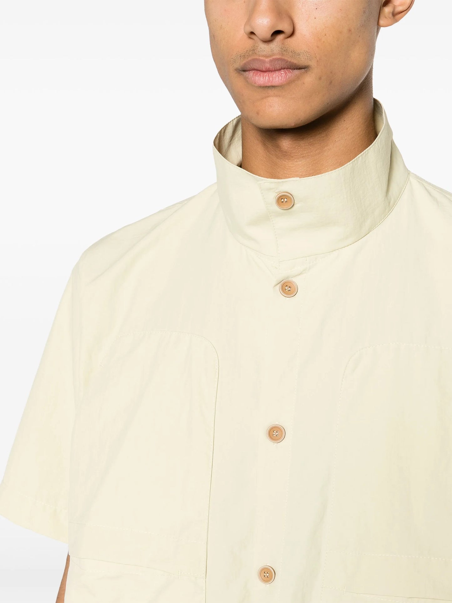 Glamur spread-collar shirt