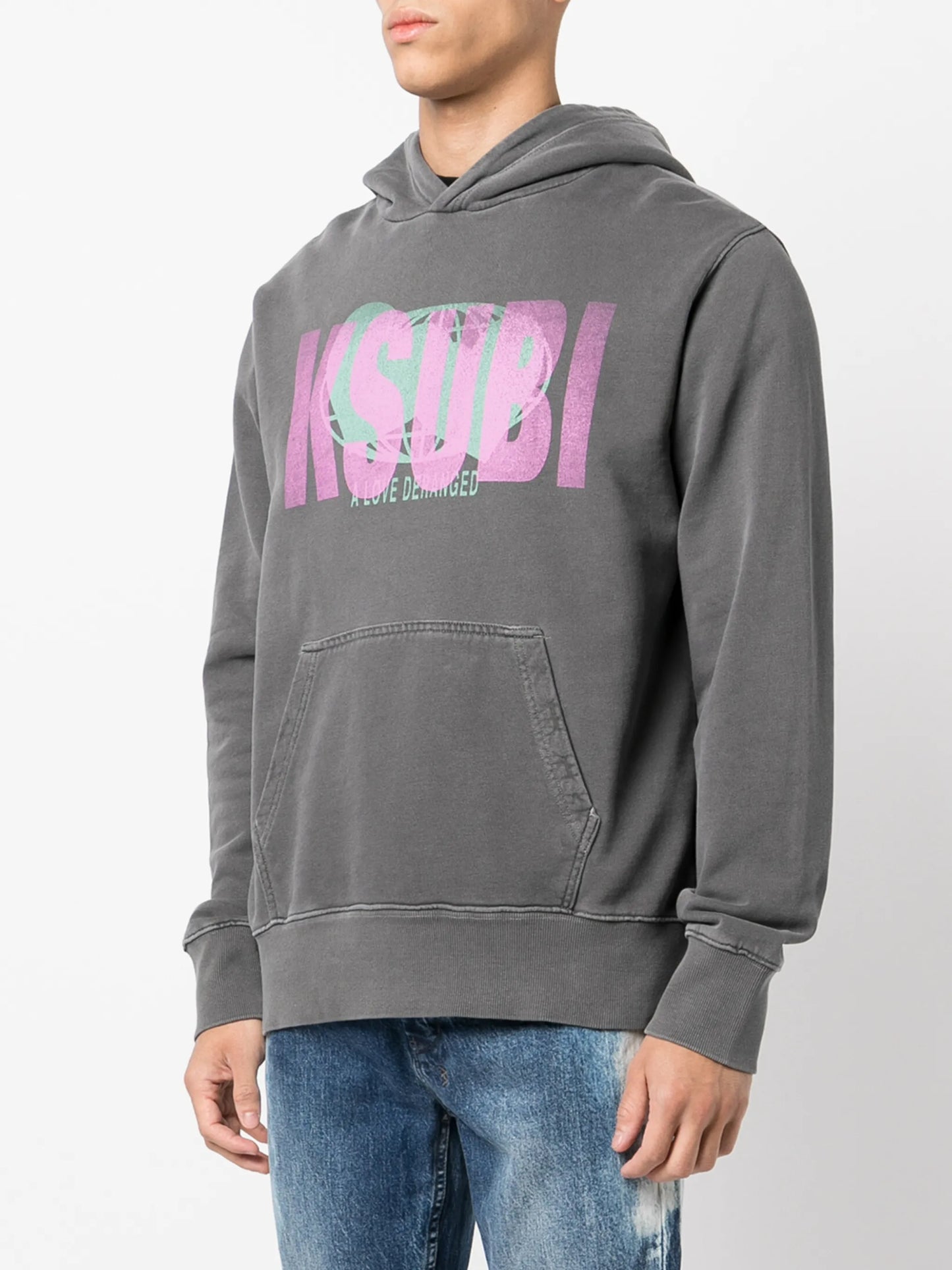 Deranged Kash logo-print hoodie