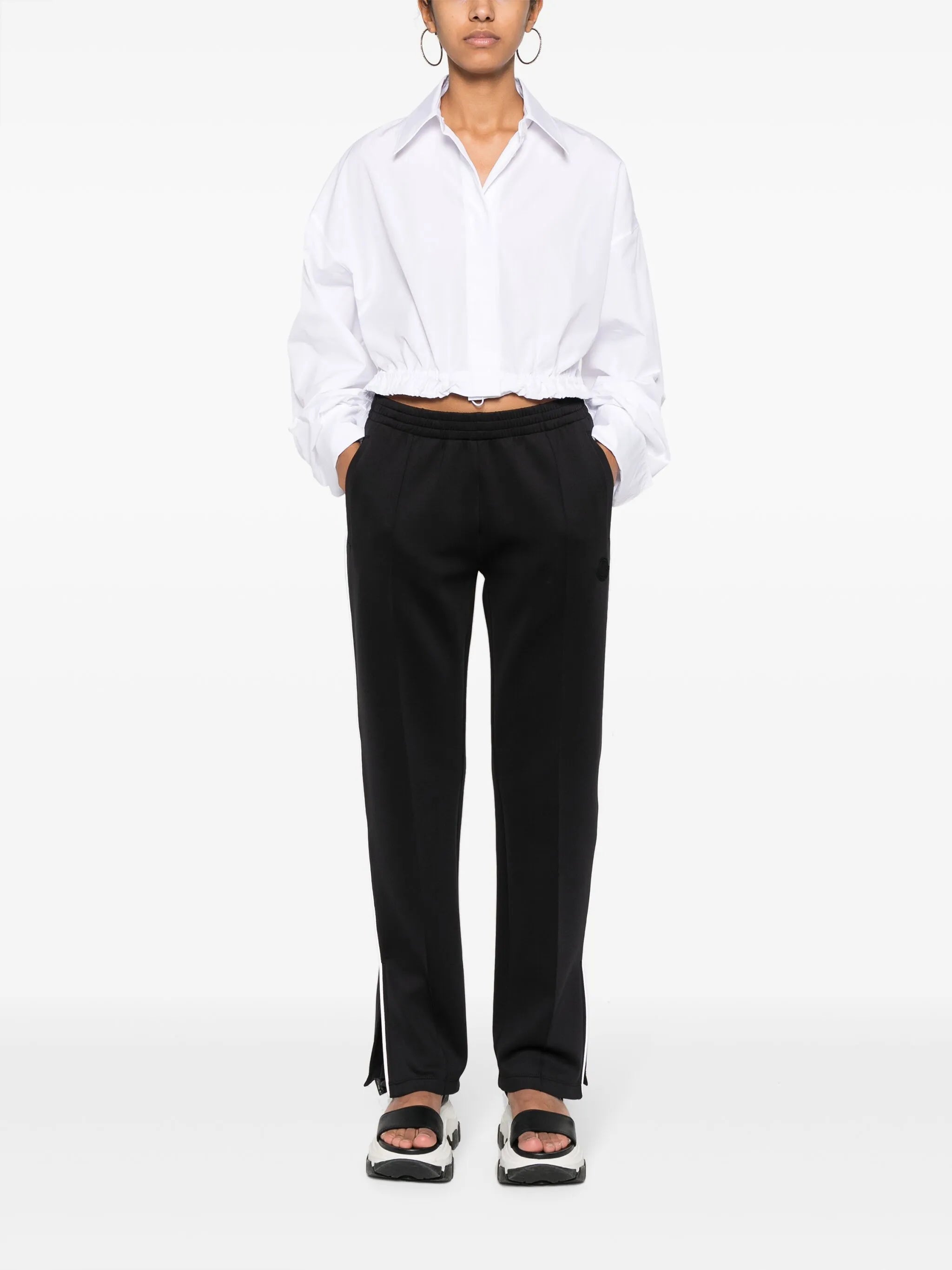 appliqué-logo track pants