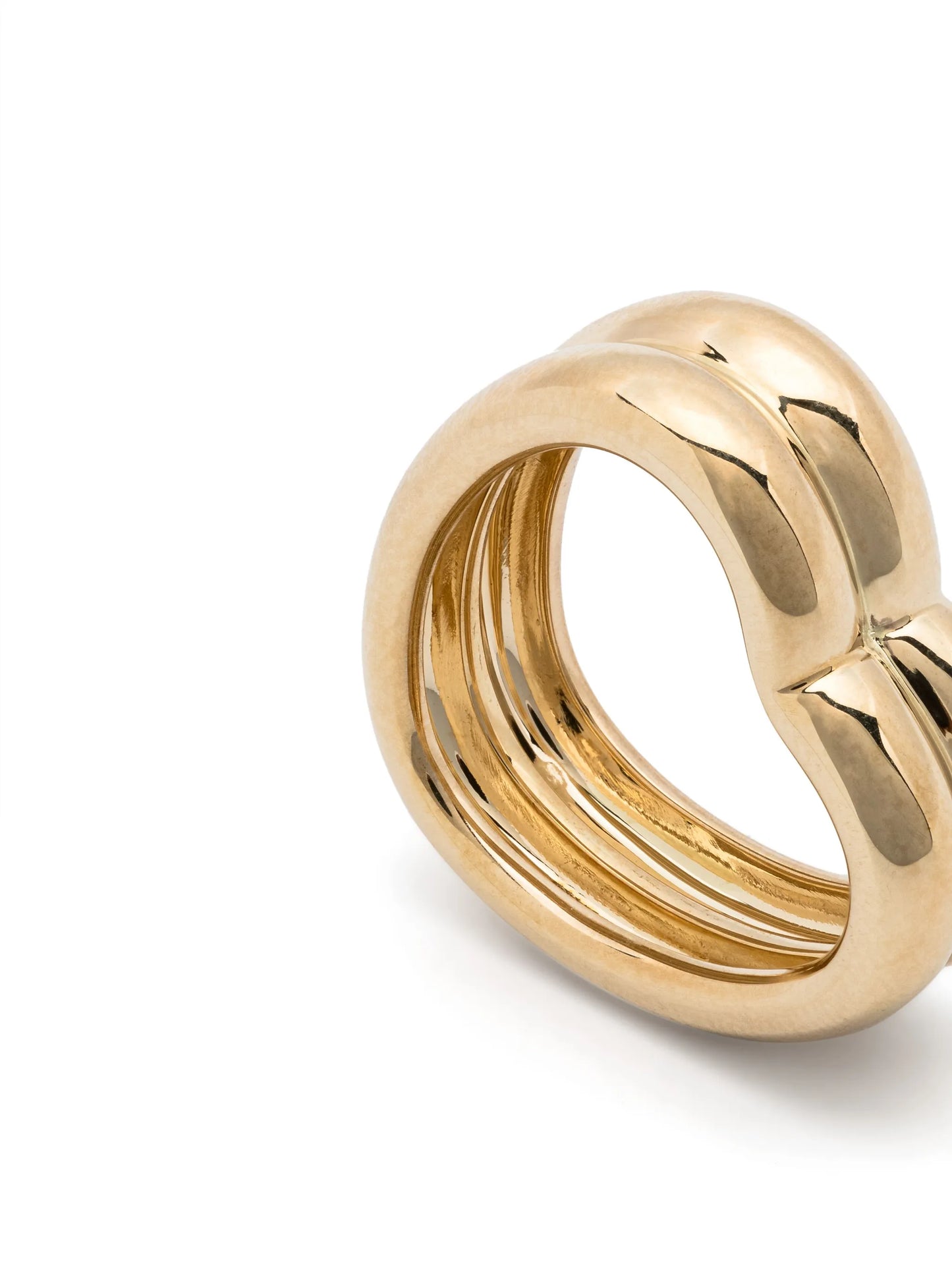 9kt yellow gold Coeur Bouée ring
