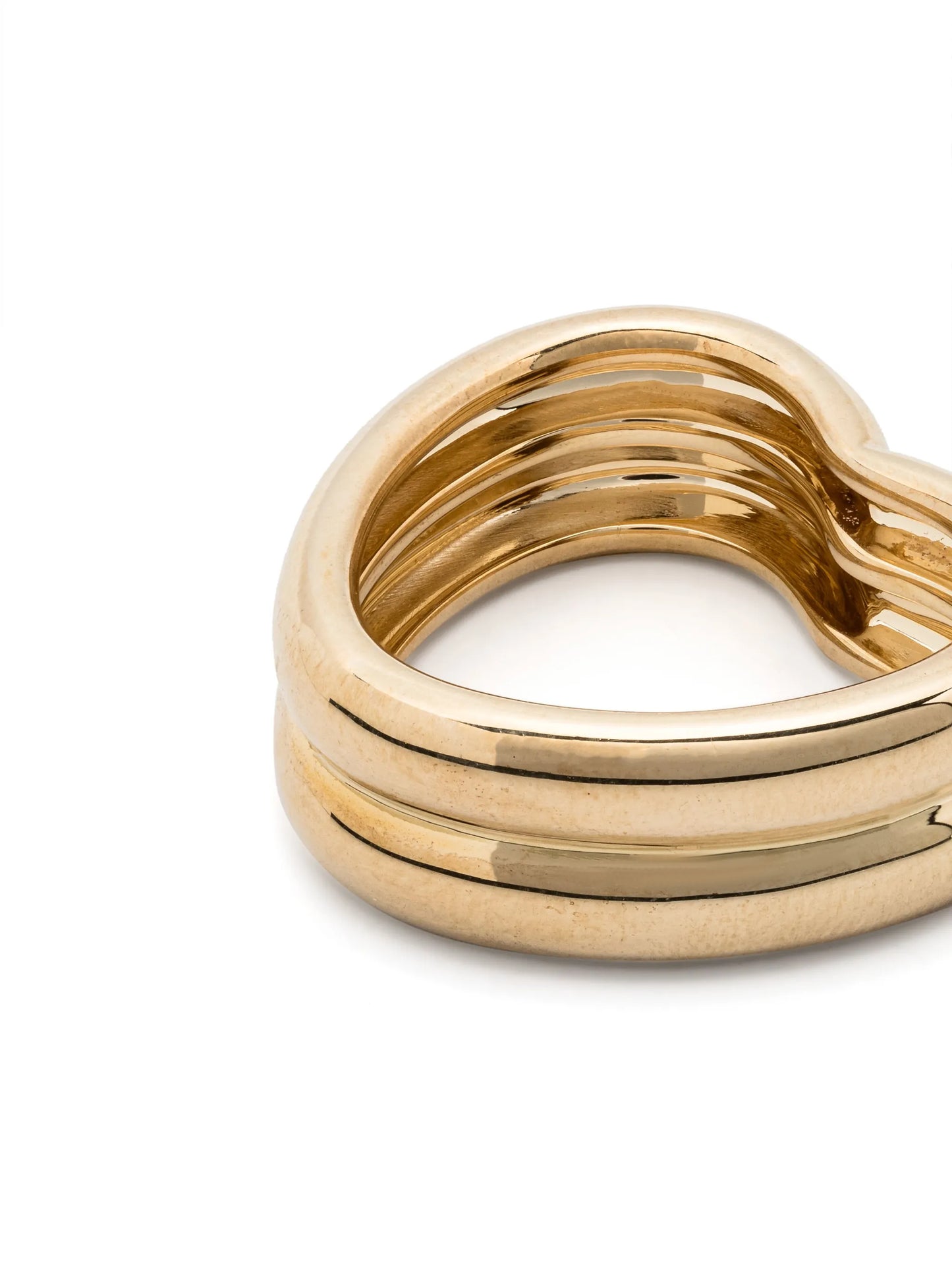 9kt yellow gold Coeur Bouée ring