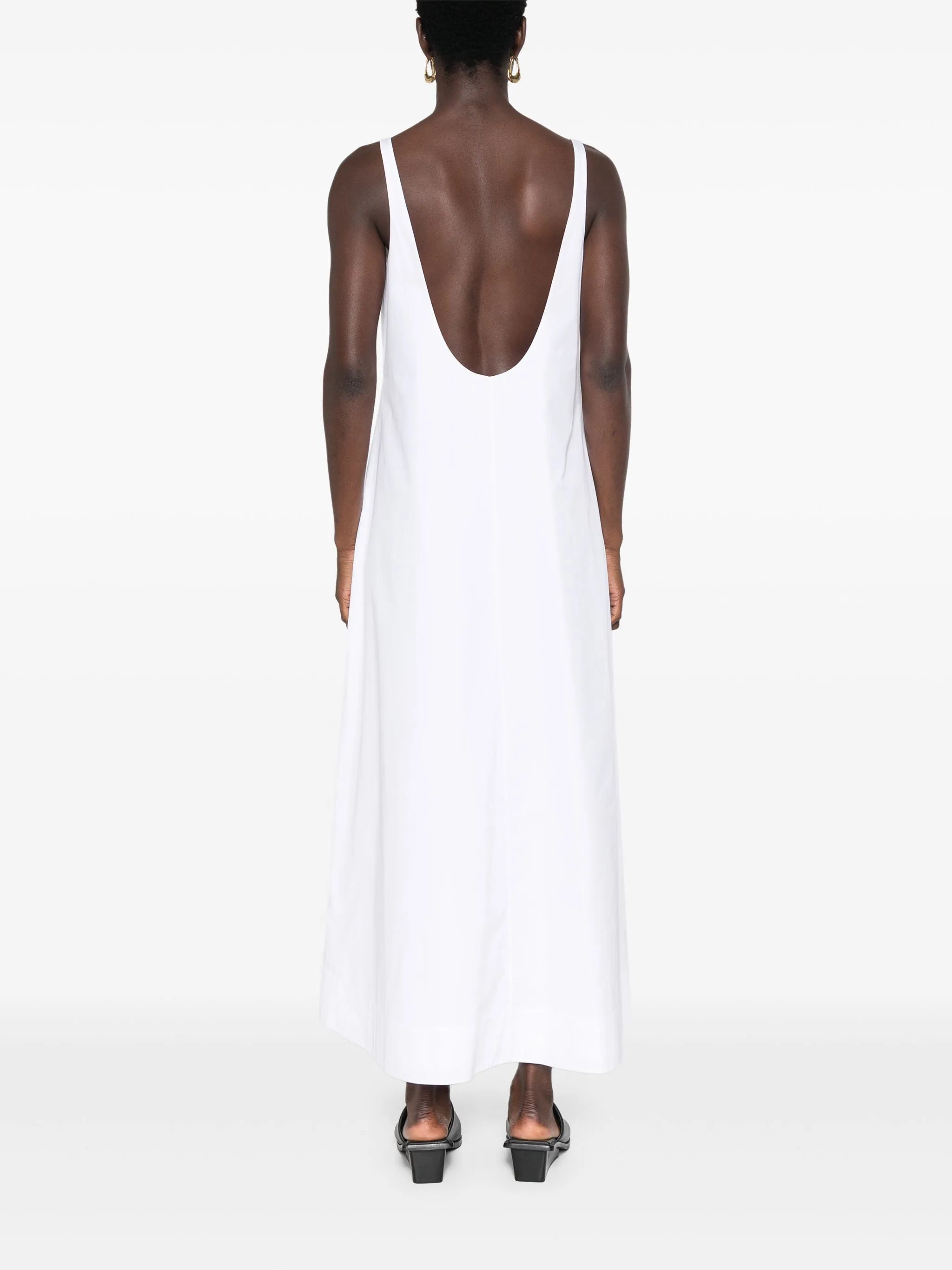 backless midi dress