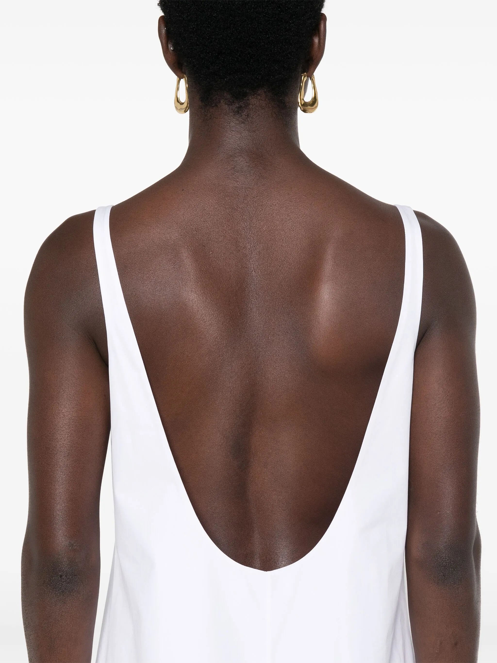 backless midi dress