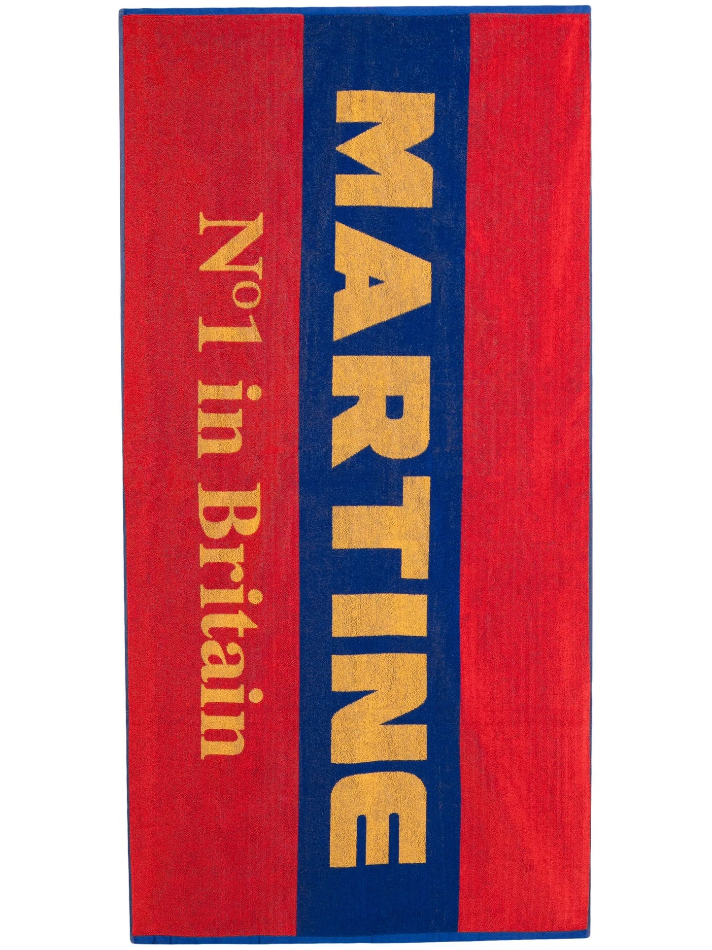 logo-print beach towel
