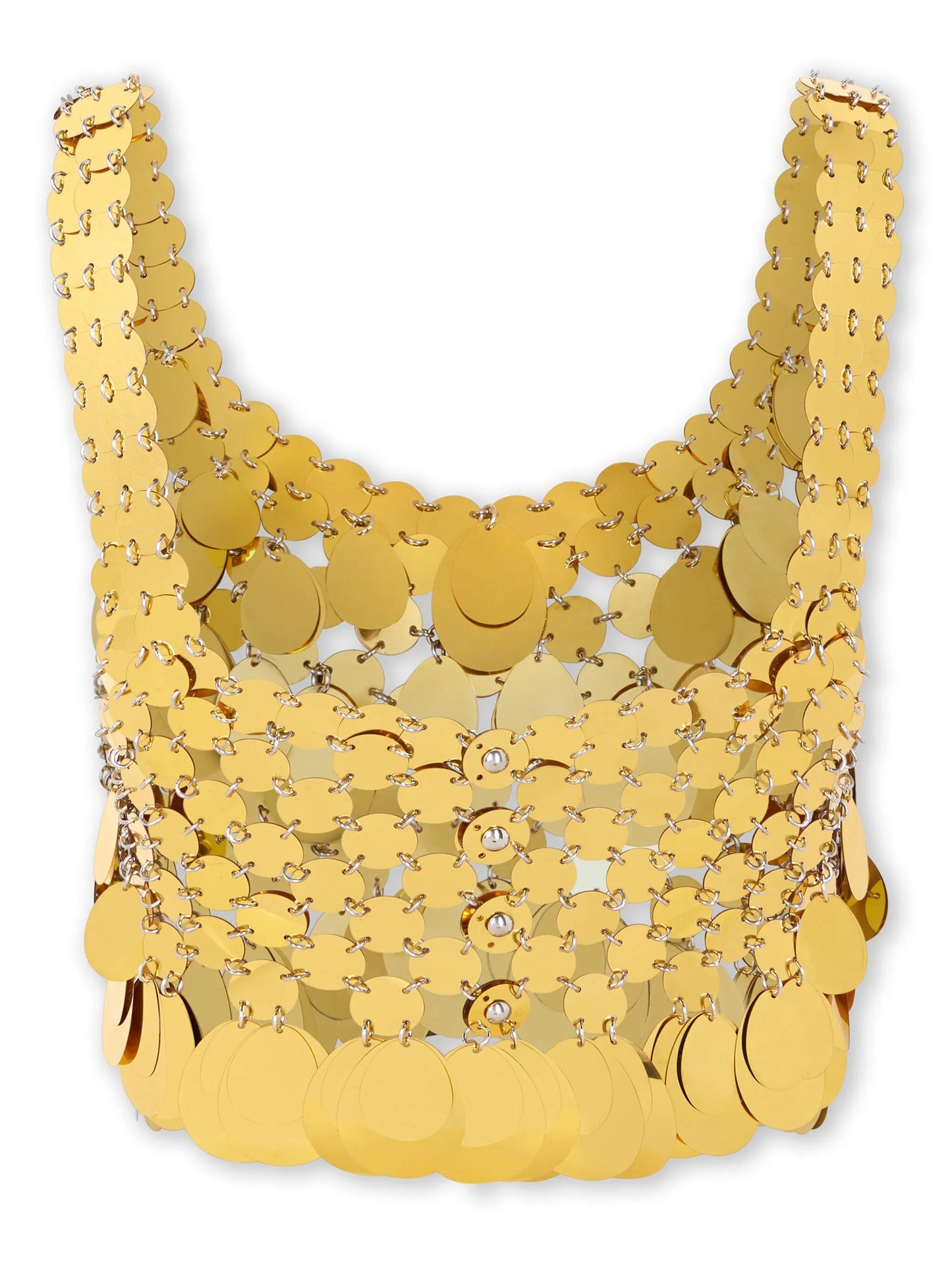 sequinned cropped top