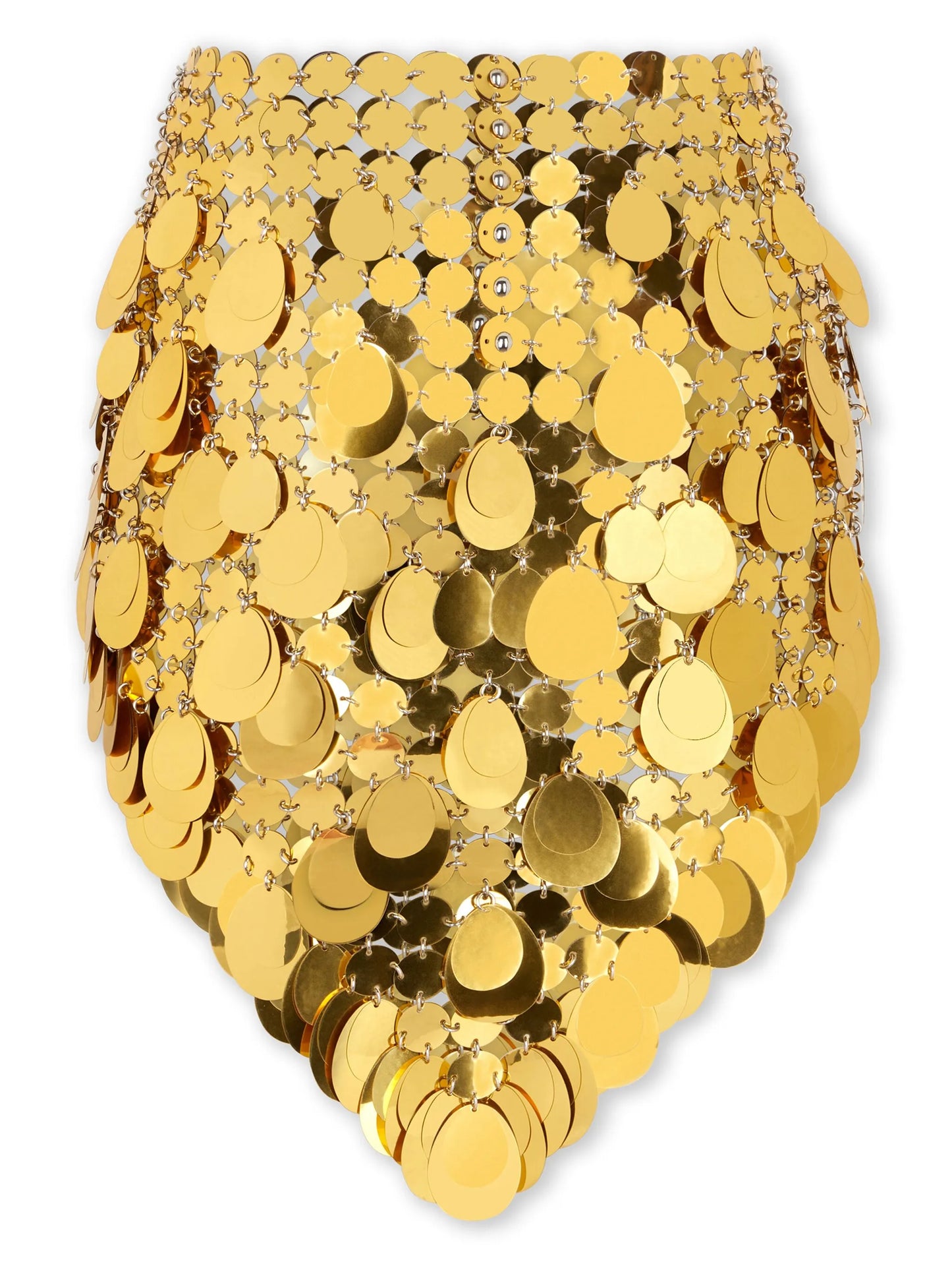 Gold Sparkle Assembly mini skirt