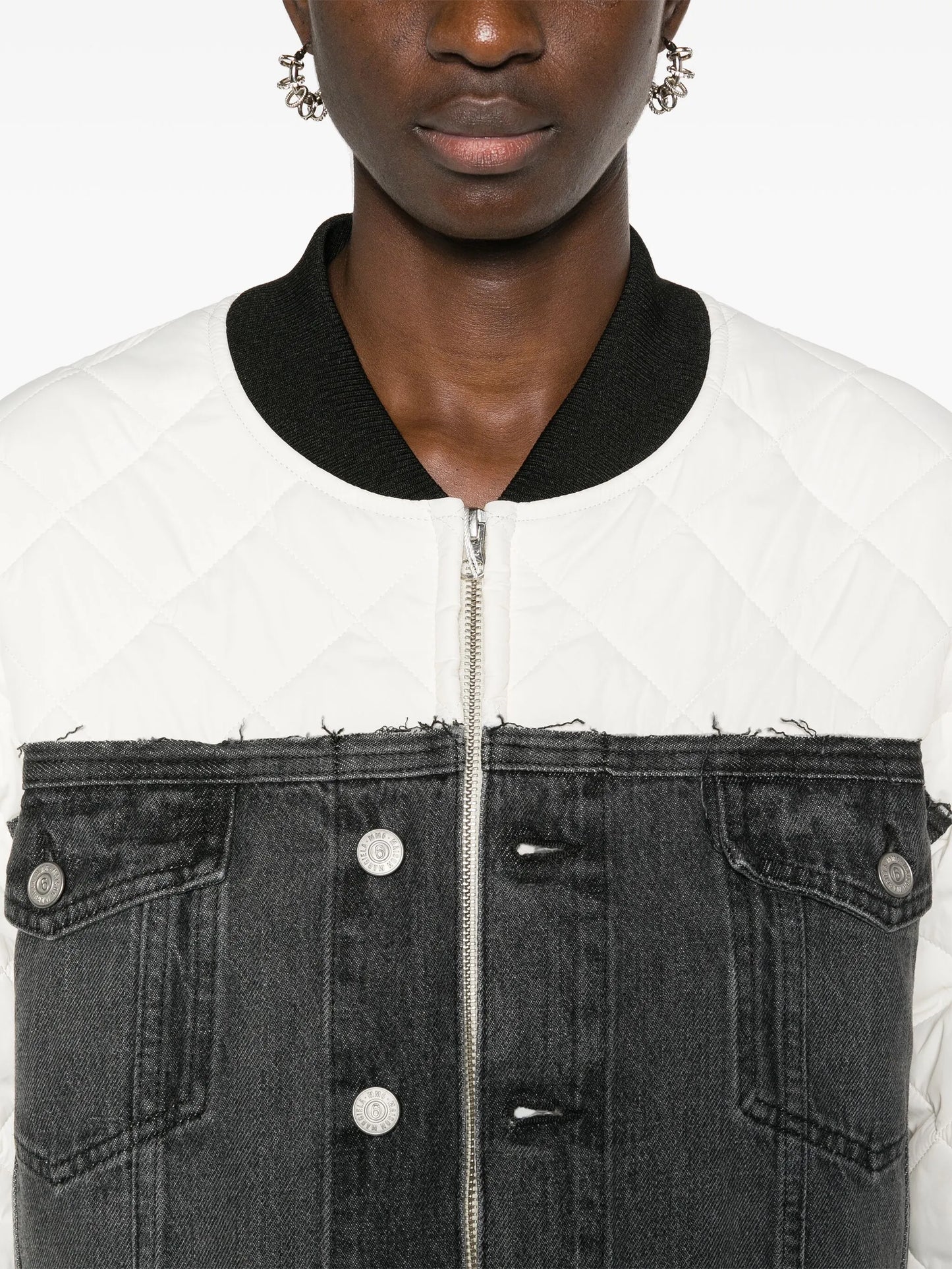 panelled bomber jacket