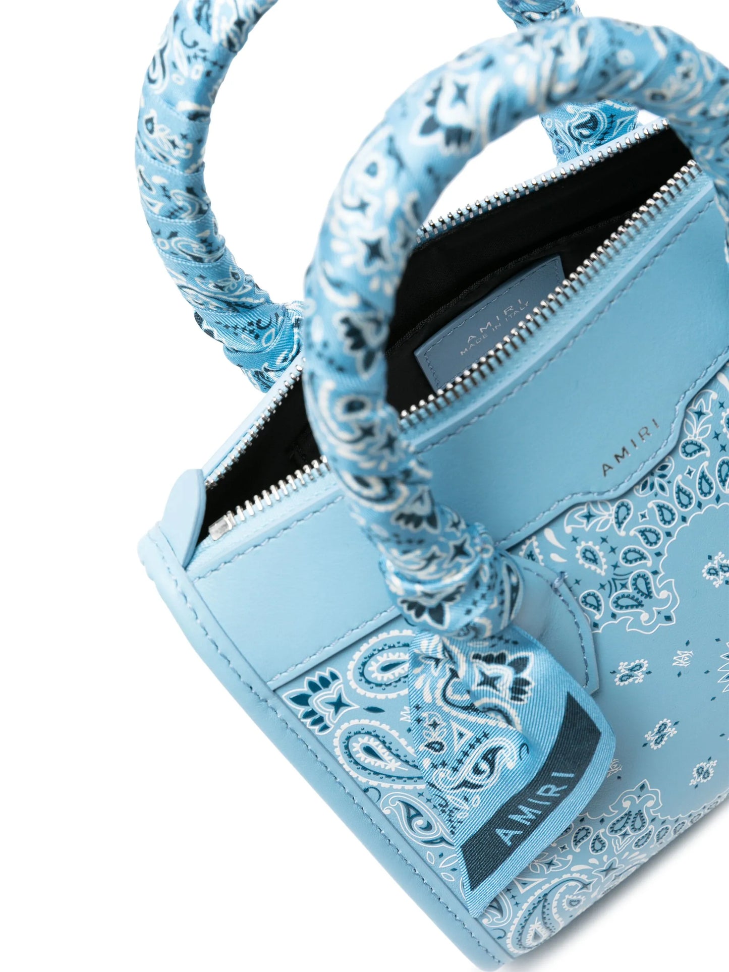 mini Bandana leather tote bag