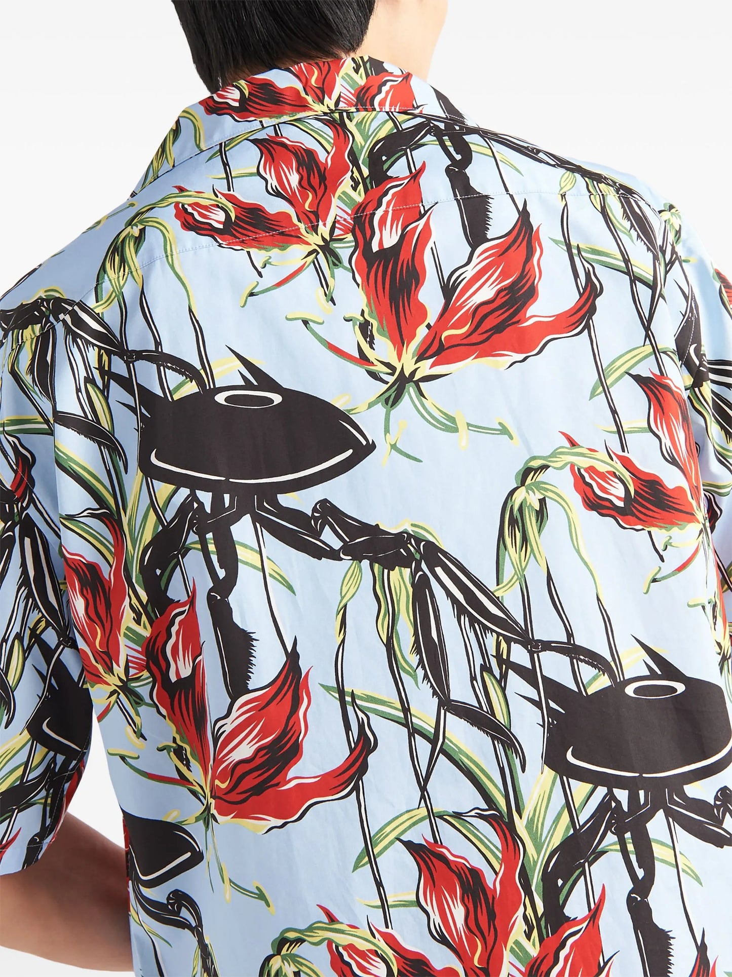 UFO-print cotton shirt