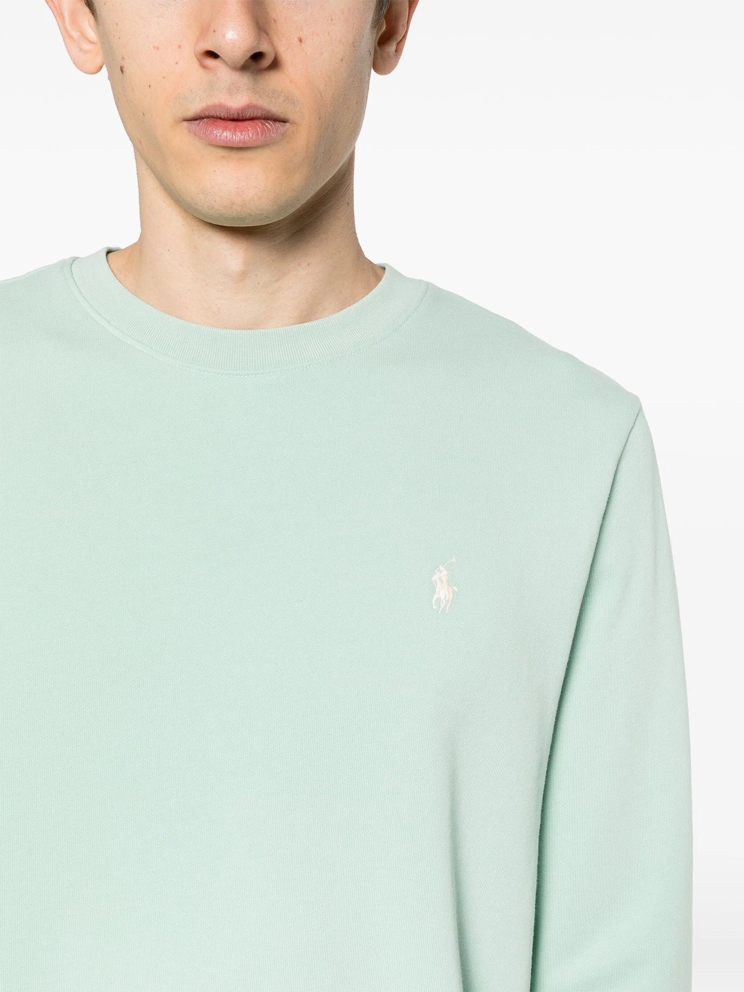 Polo-Pony-motif cotton sweatshirt