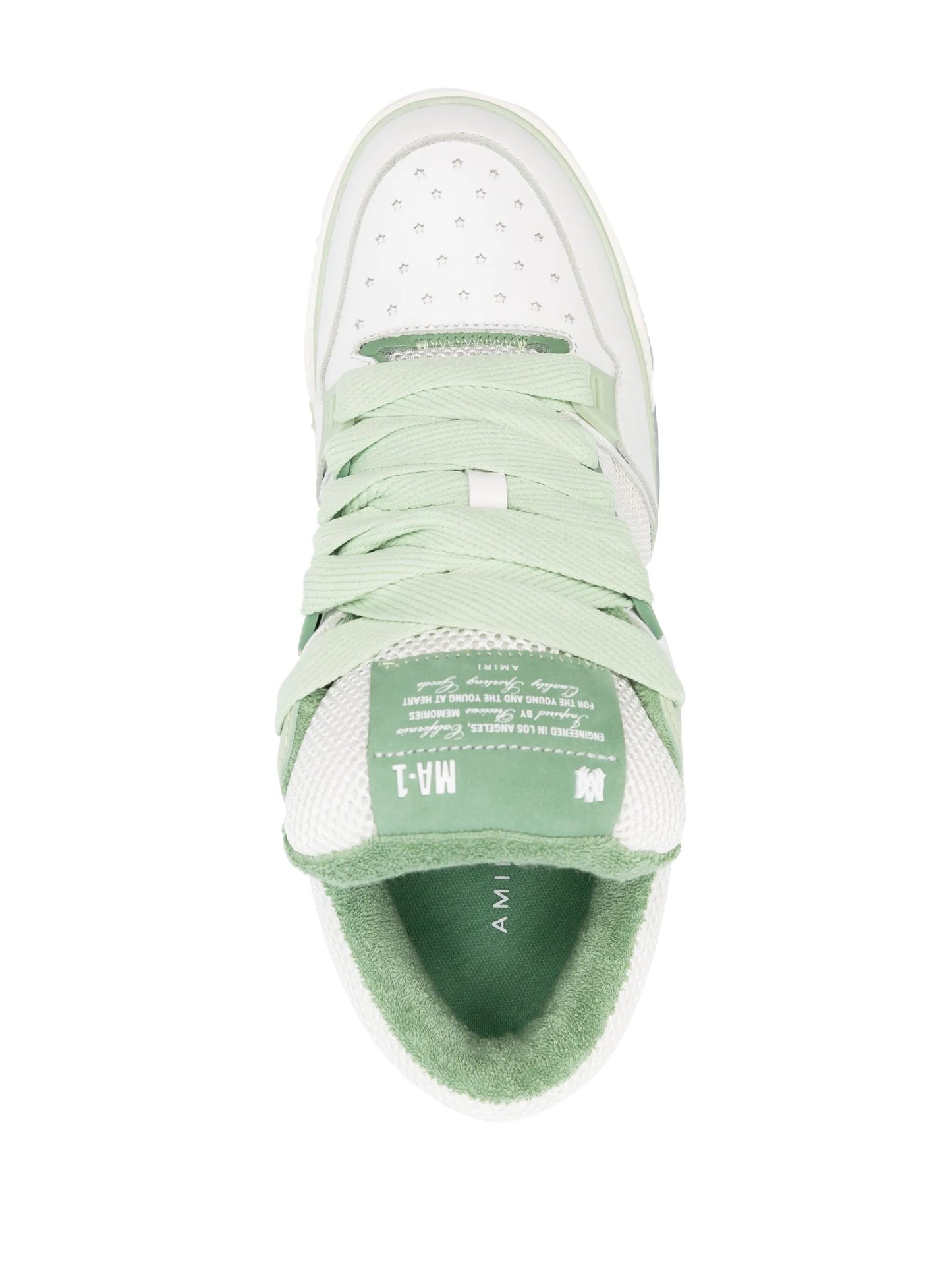 MA-1 panelled leather sneakers