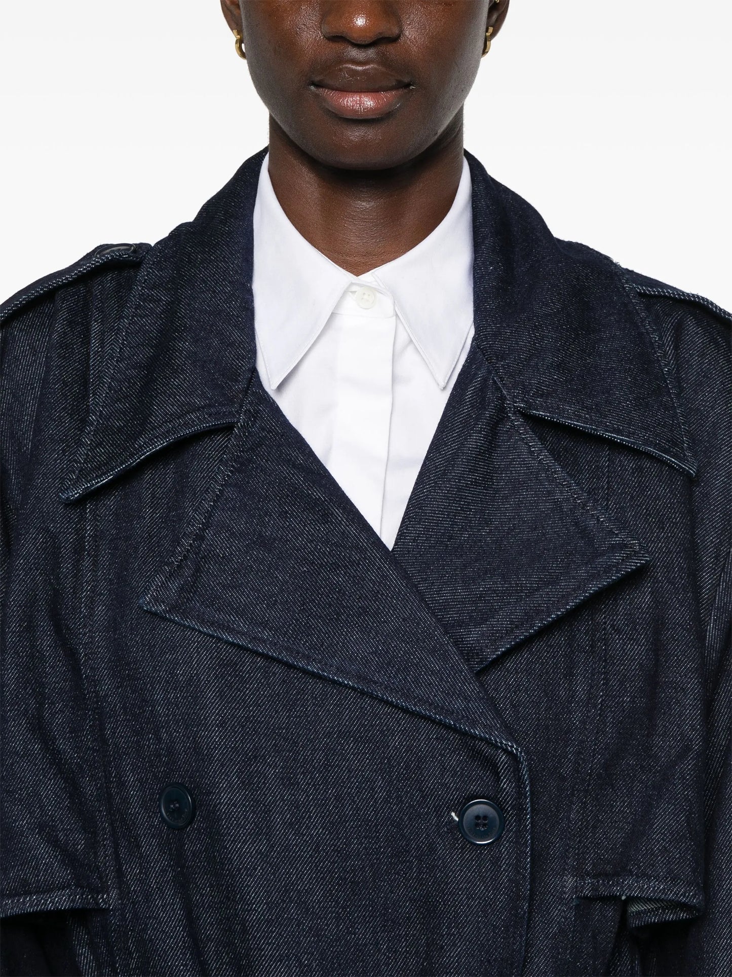 Nikola denim trench coat