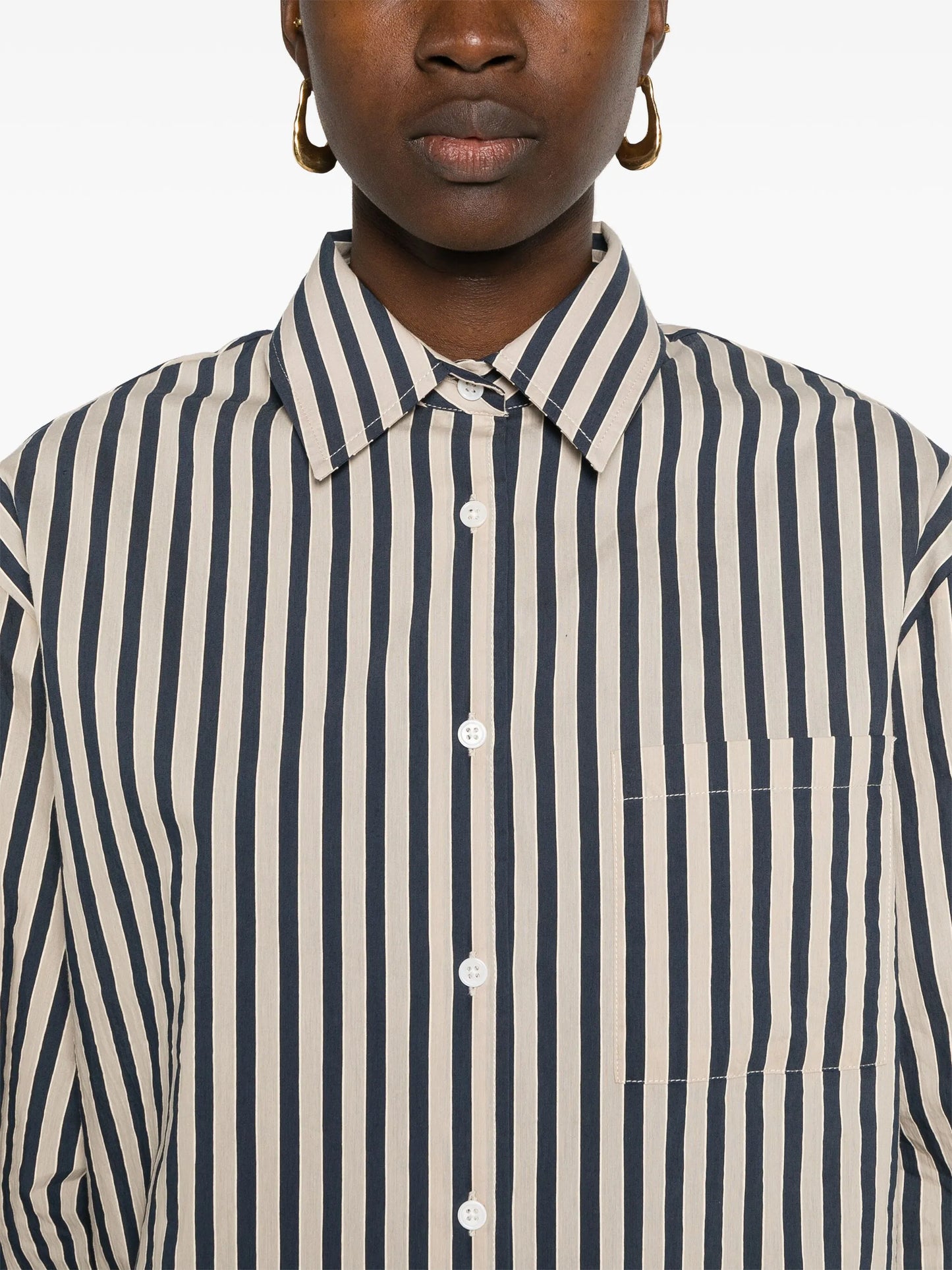 Lui textured-finish shirt