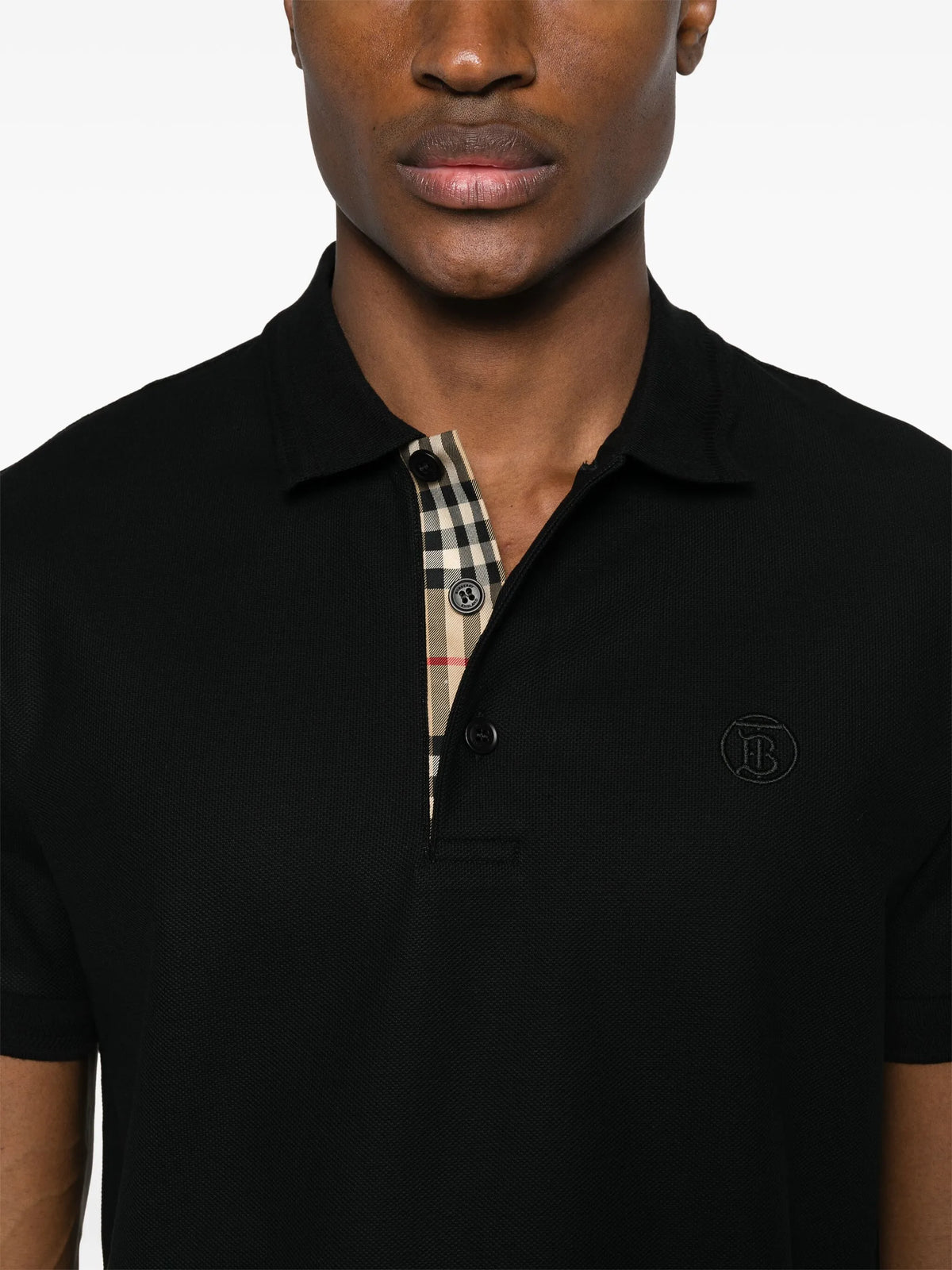 logo-embroidered piqué polo shirt