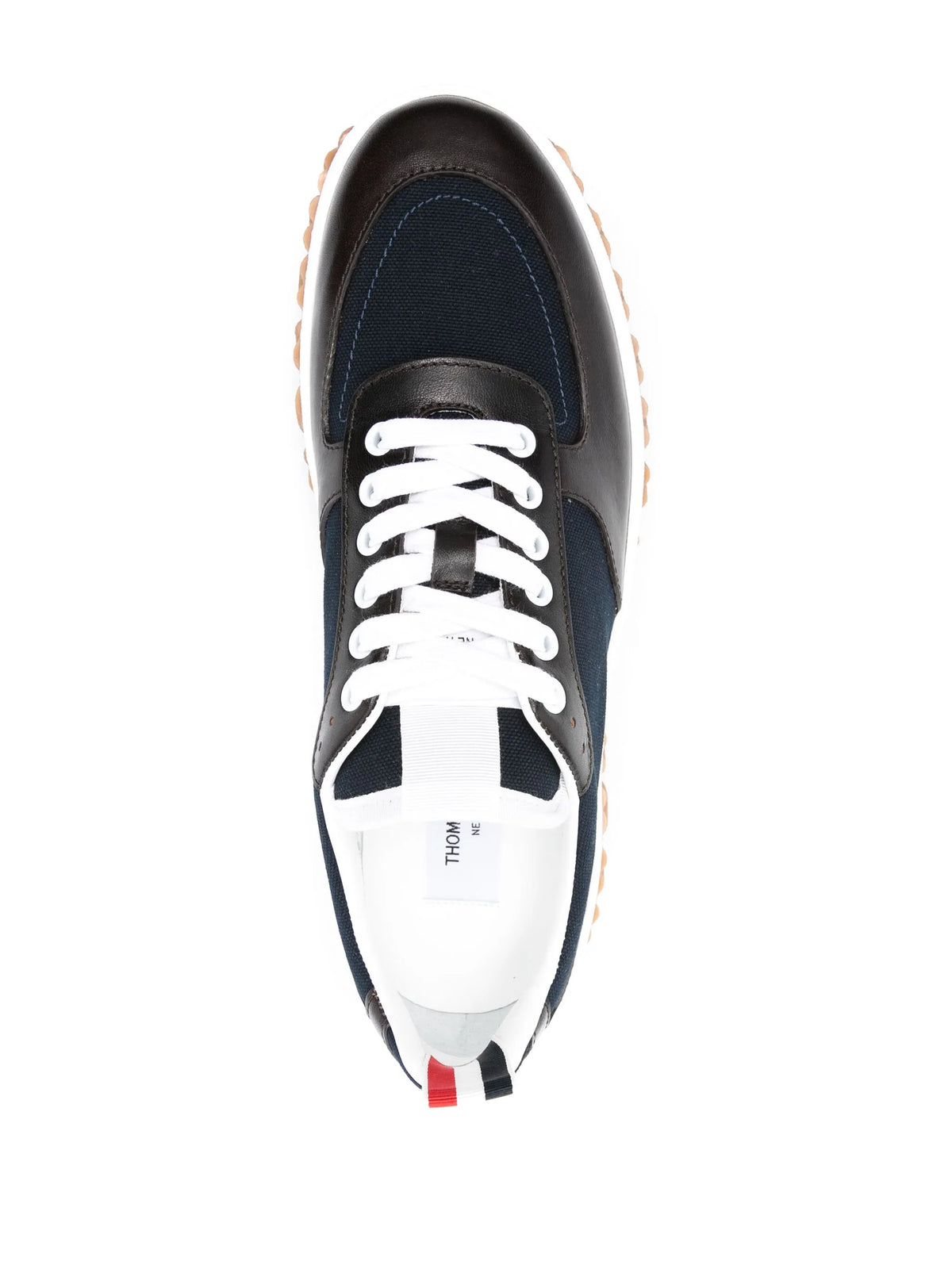 Letterman panelled sneakers