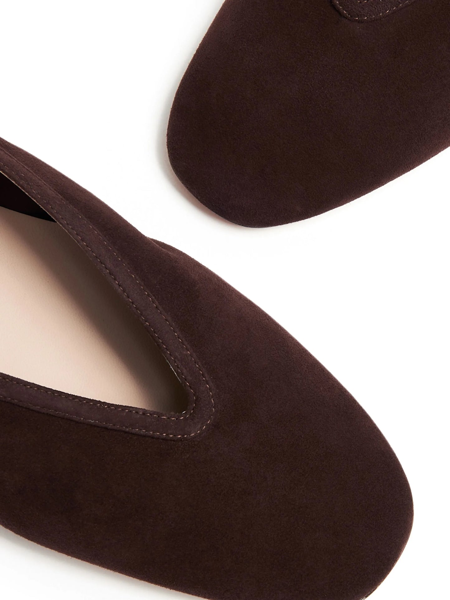 Luna suede ballerina shoes