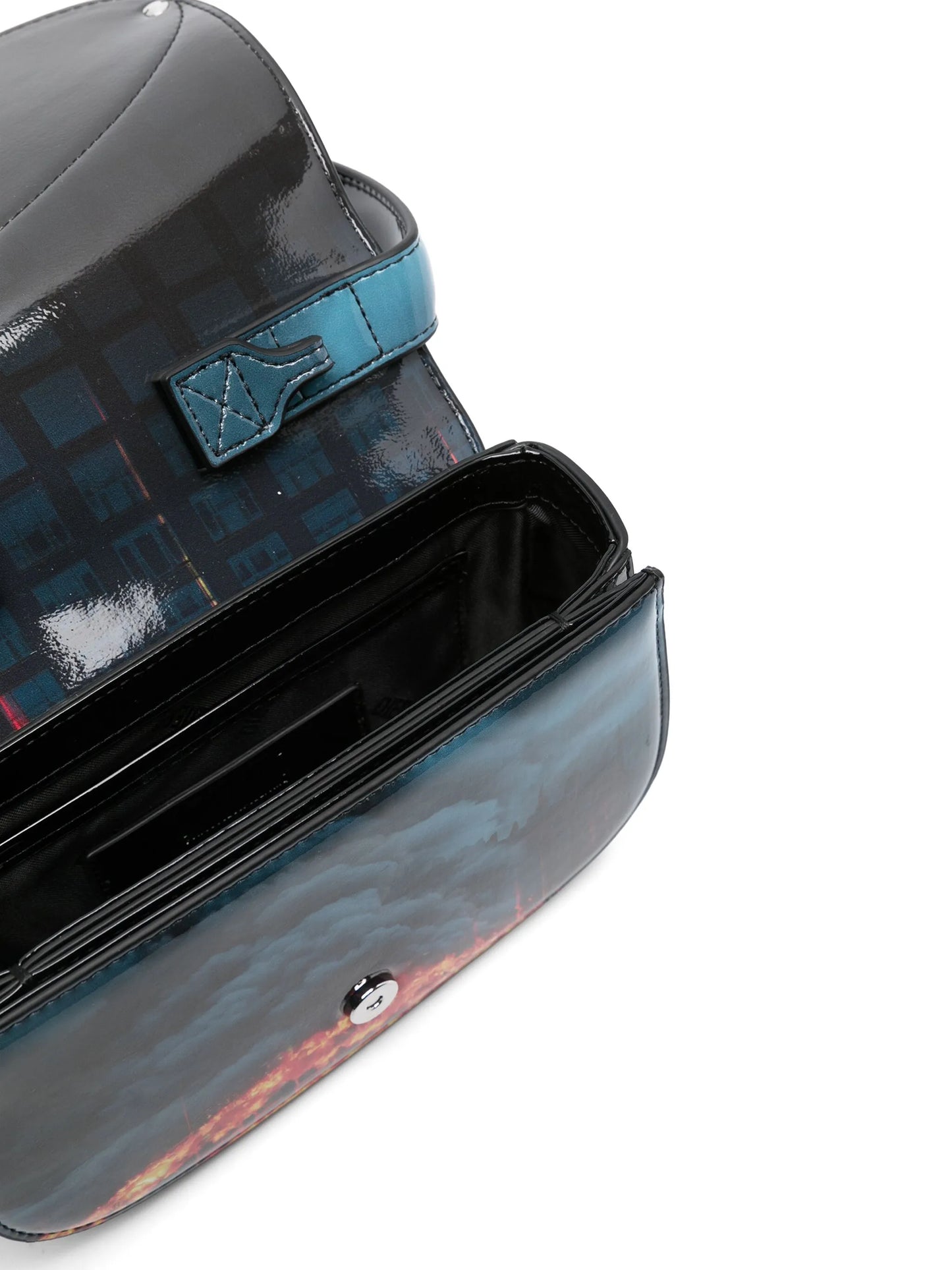 1DR Iconic flame-print shoulder bag