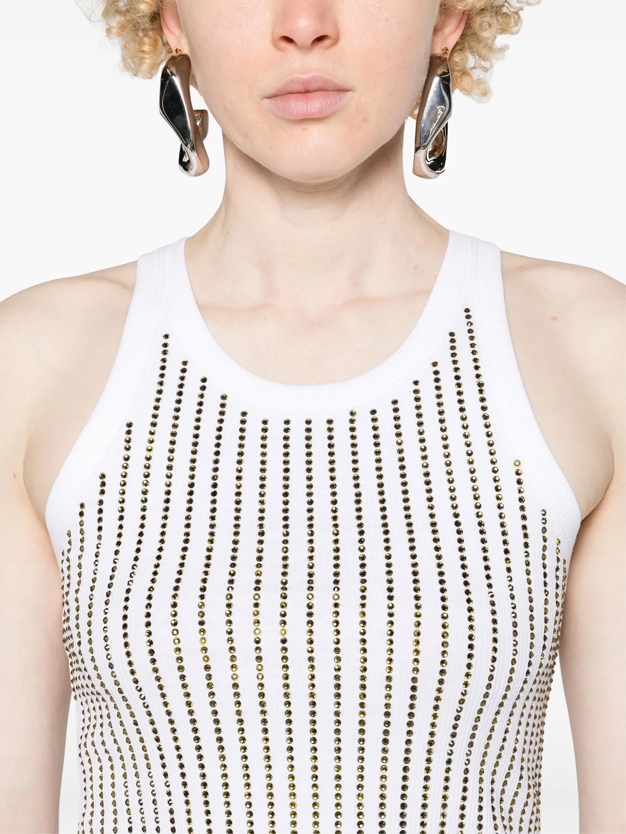 crystal-embellished tank top