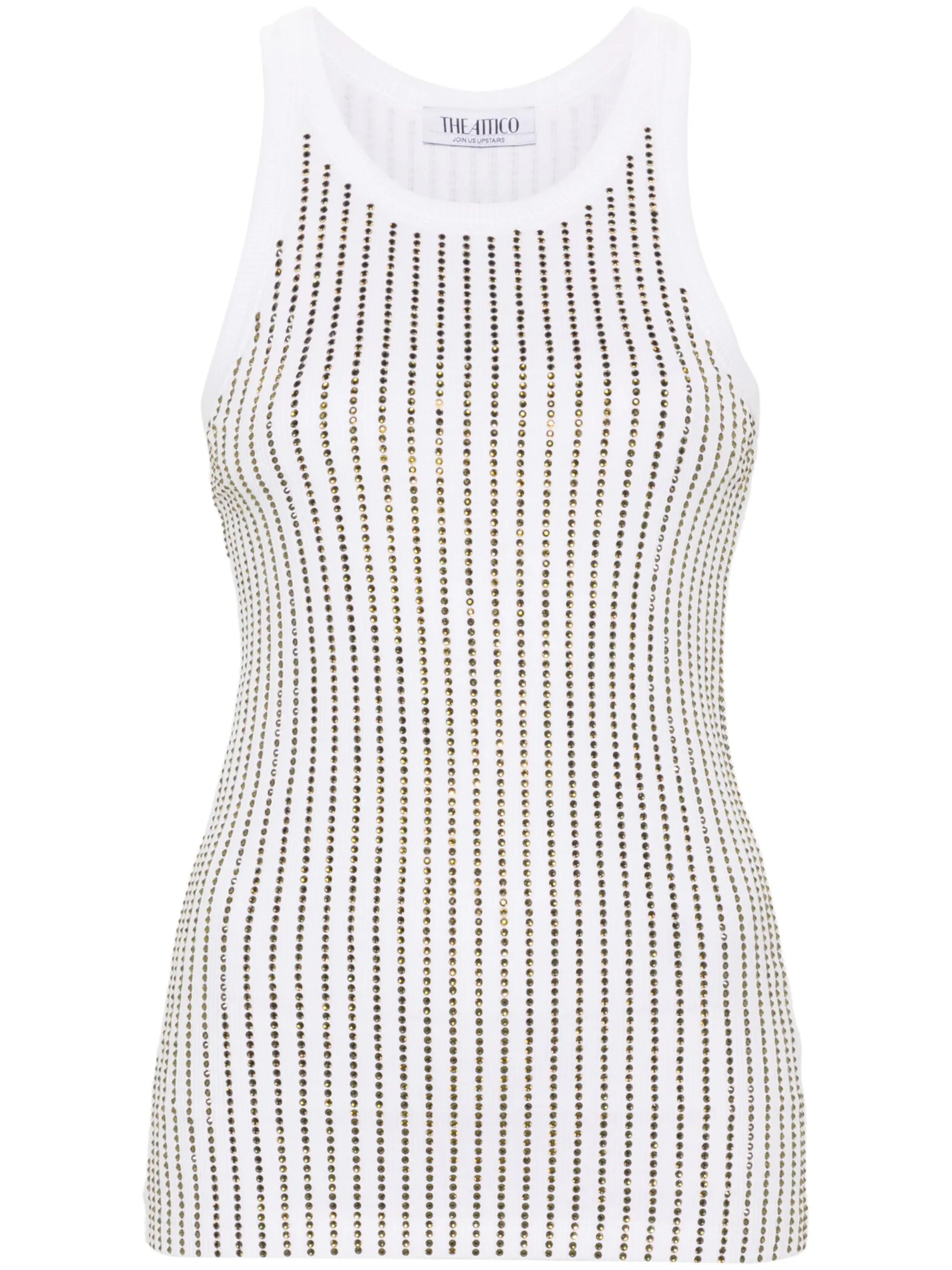 crystal-embellished tank top