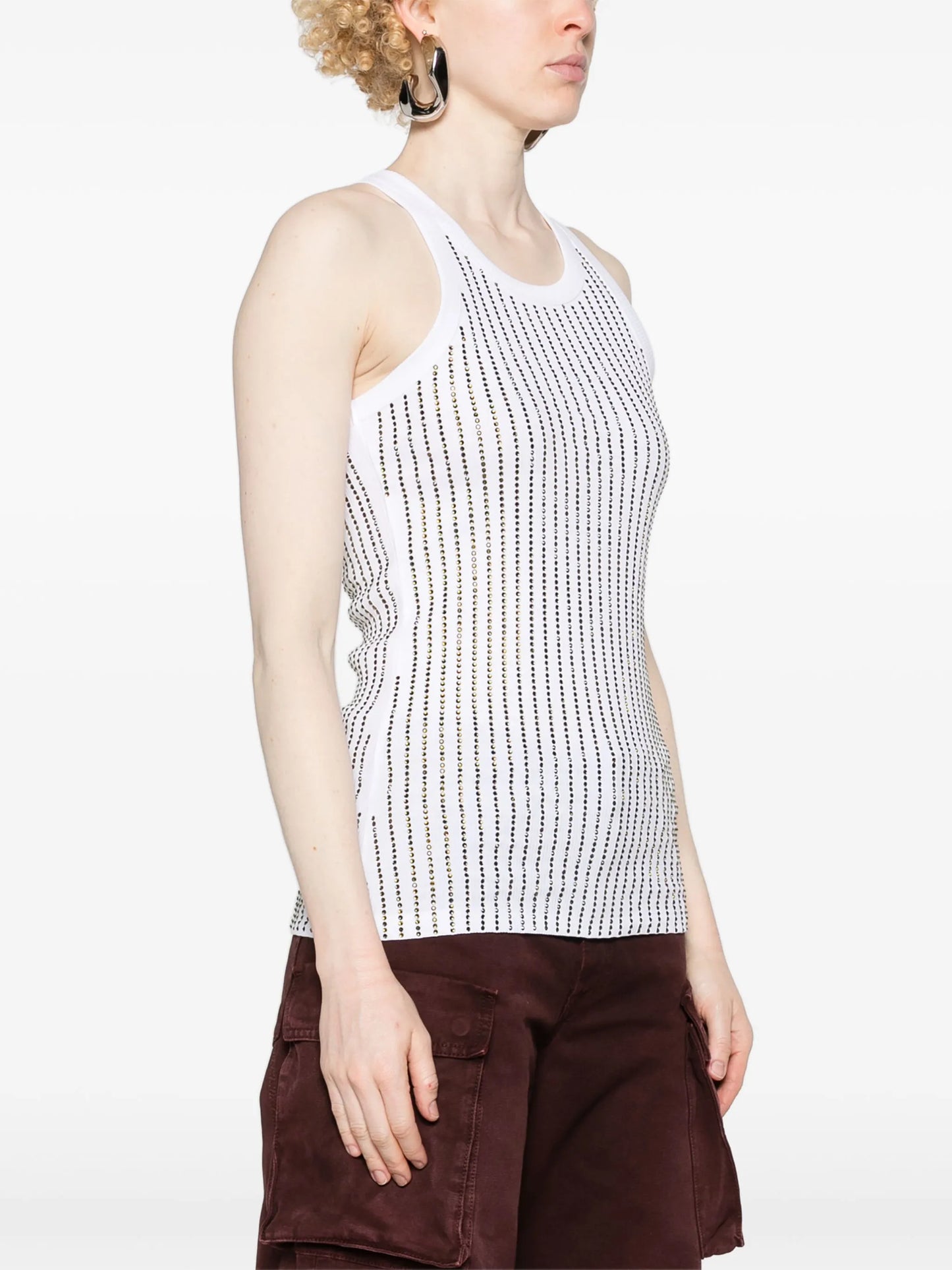 crystal-embellished tank top