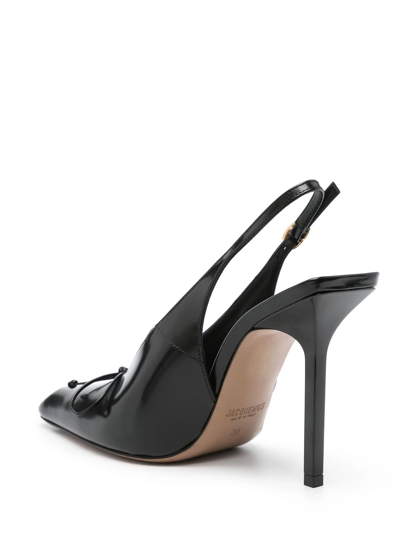 100mm Cubisto leather pumps