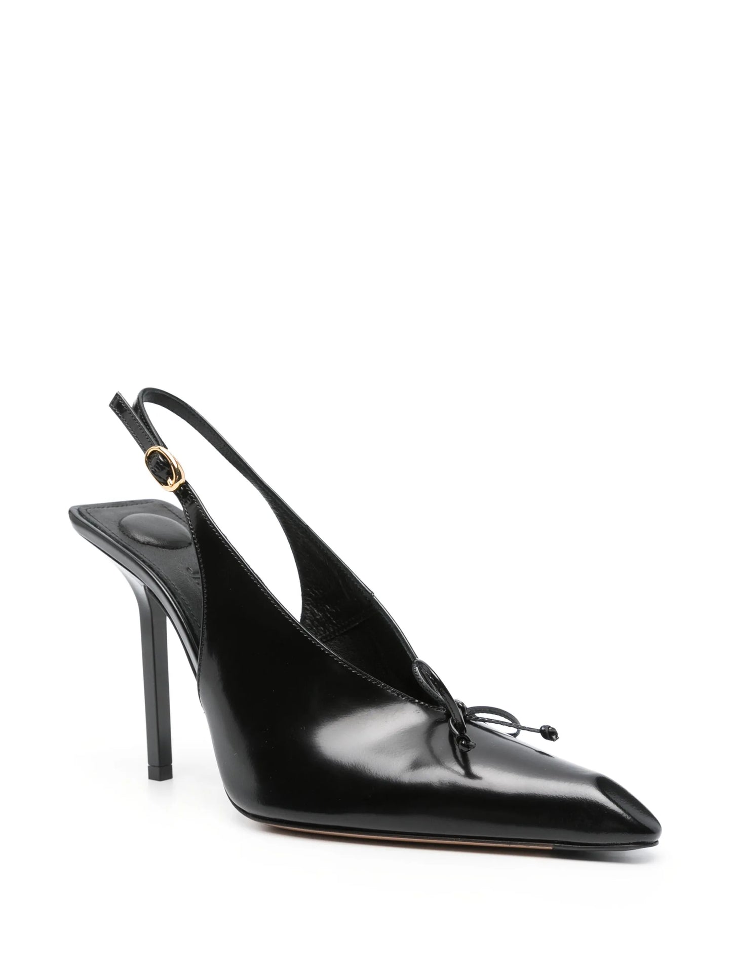 100mm Cubisto leather pumps