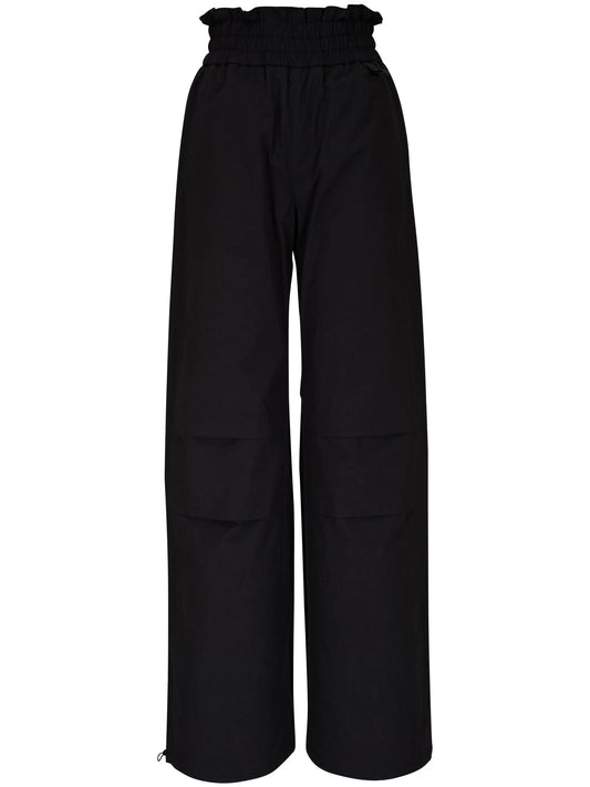 high-rise wide-leg trousers