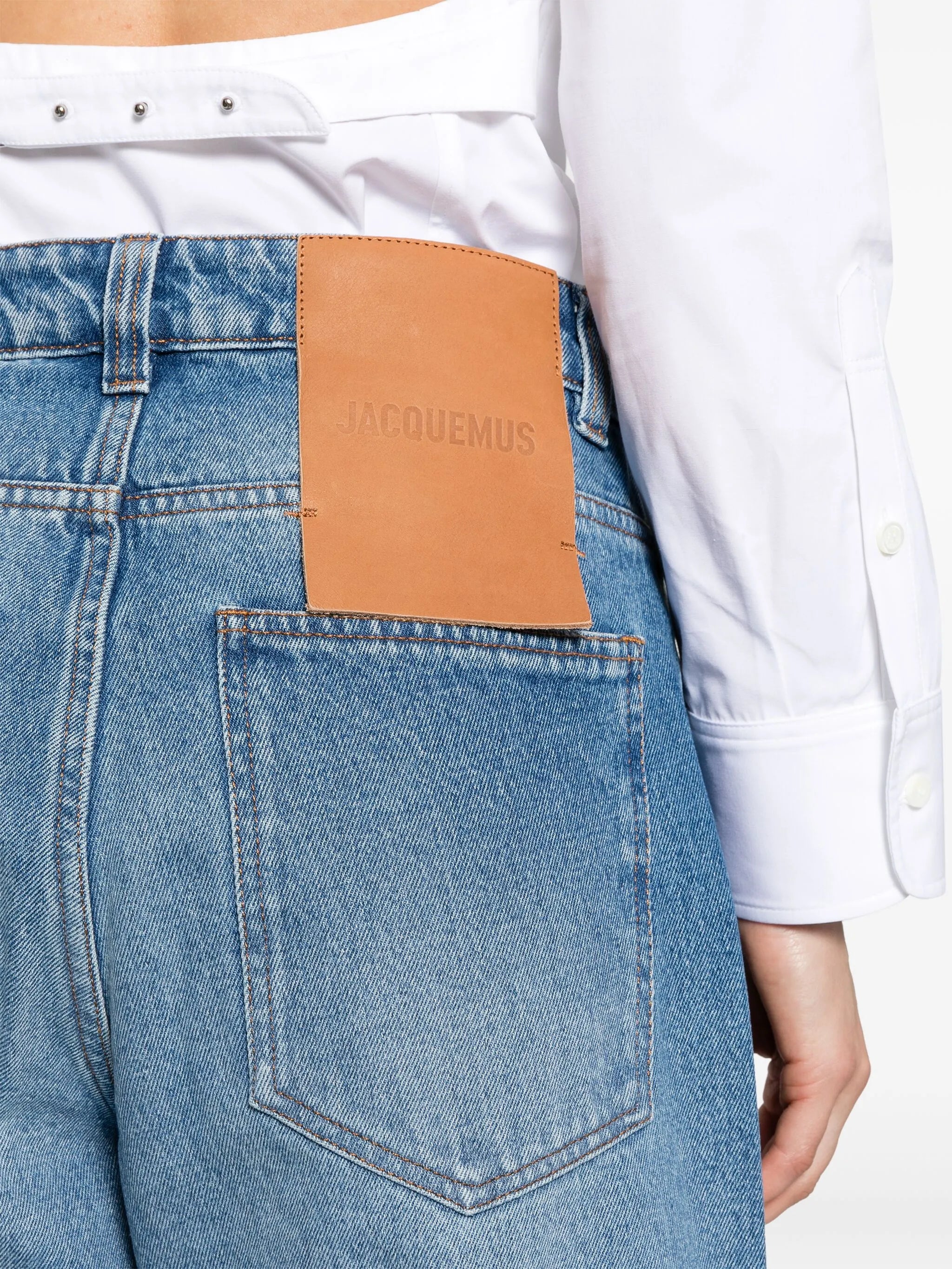 Nîmes mid-rise wide jeans