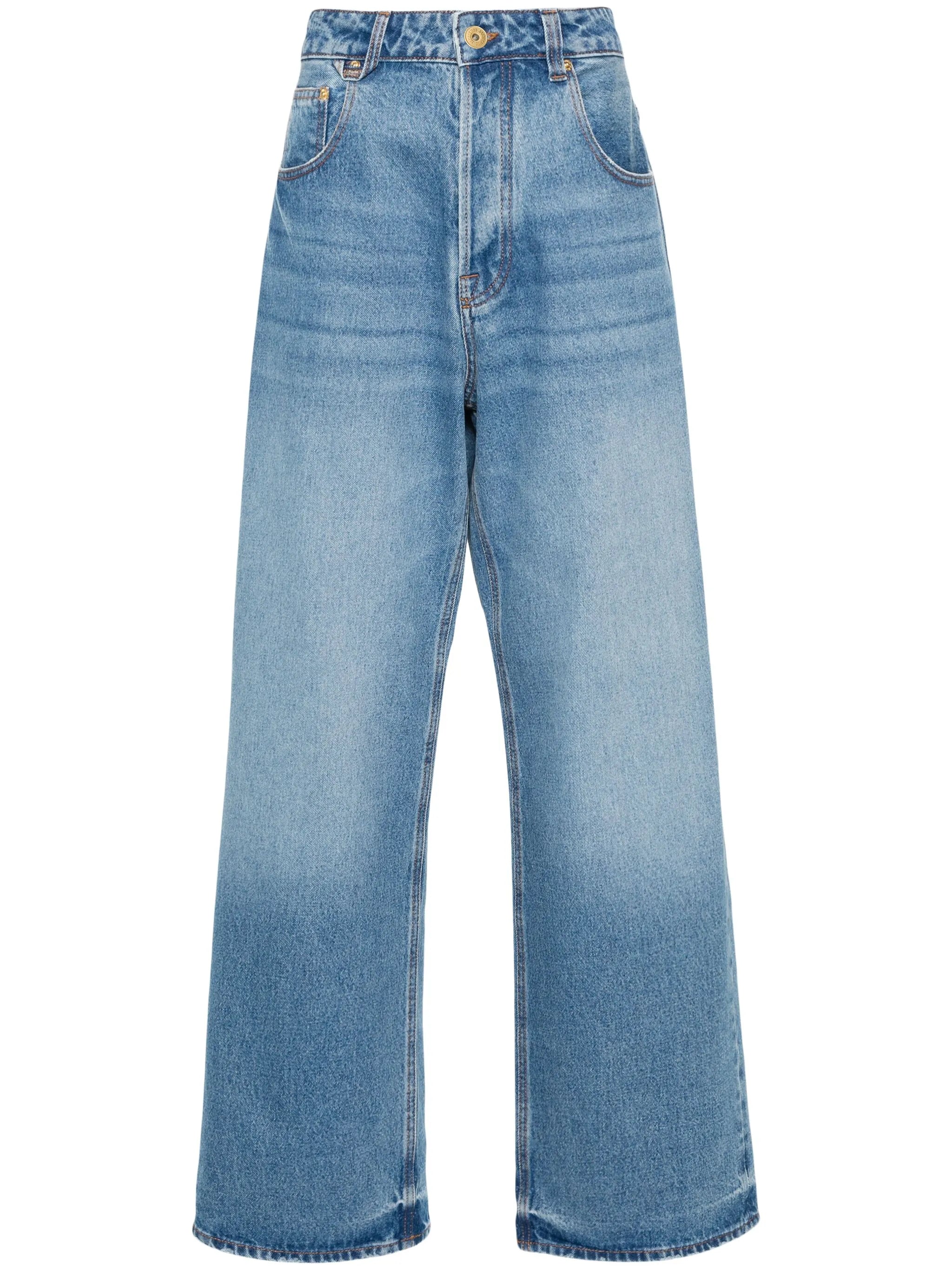 Nîmes mid-rise wide jeans