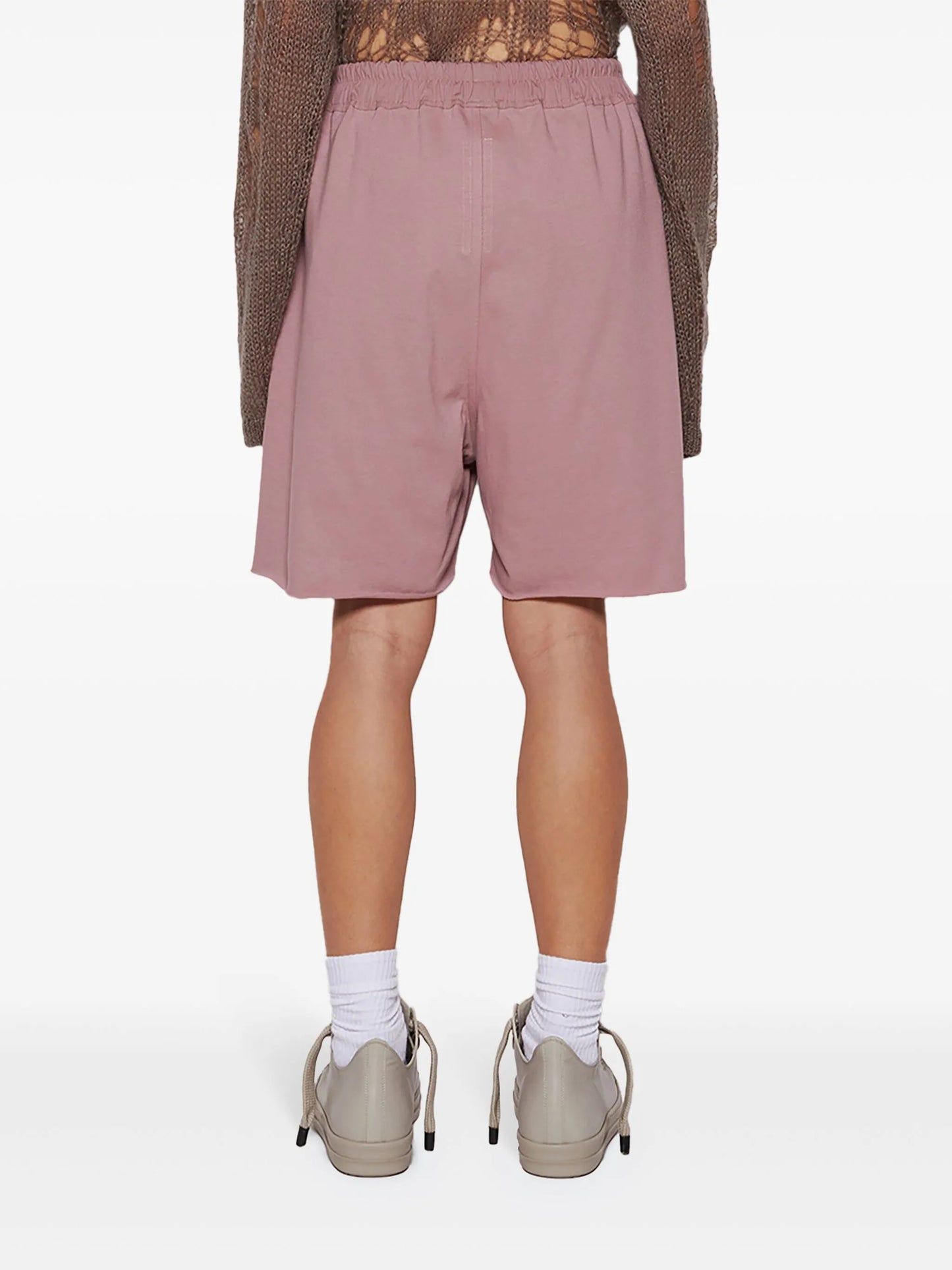 drop-crotch drawstring shorts