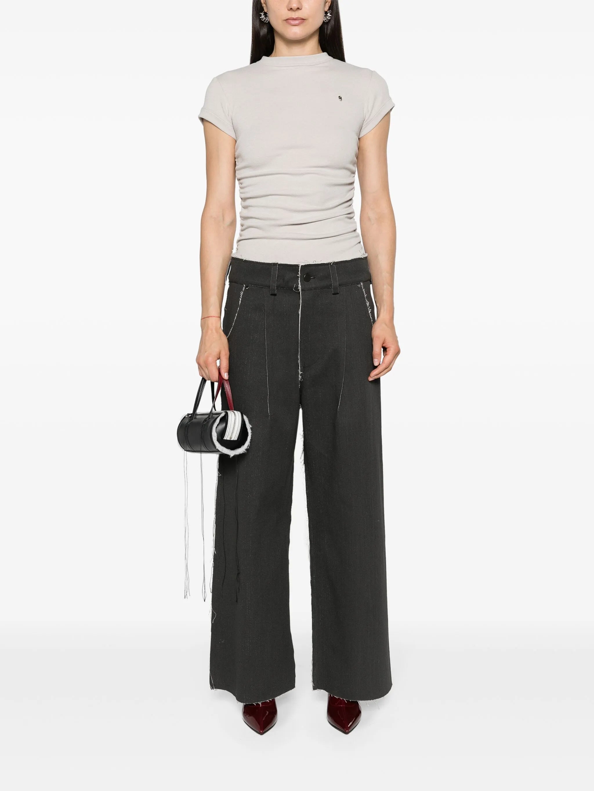 ruched jersey T-shirt