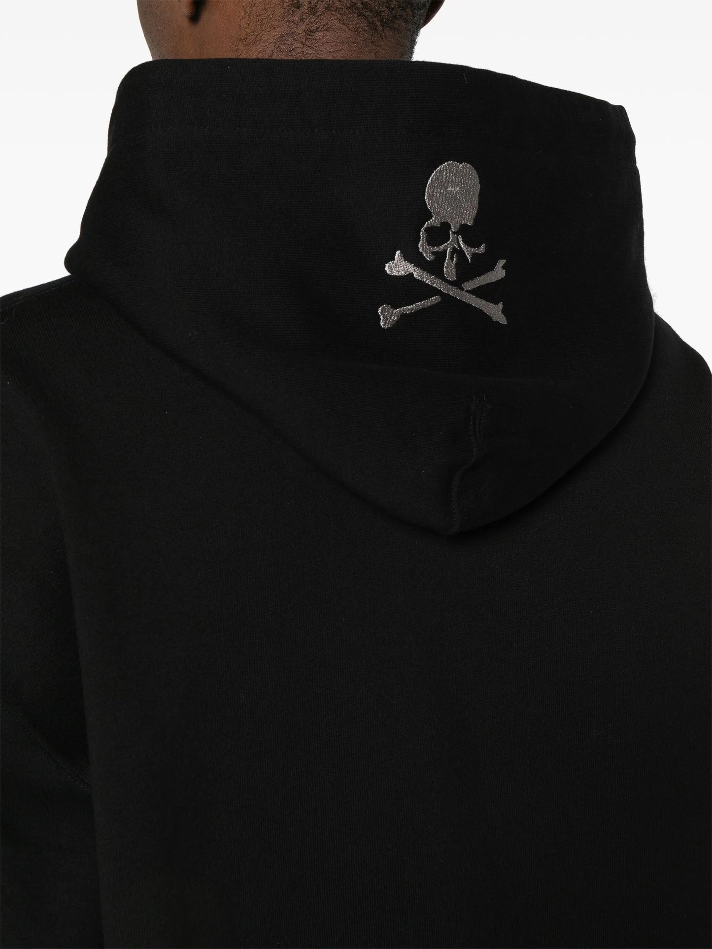drop-shoulder cotton hoodie