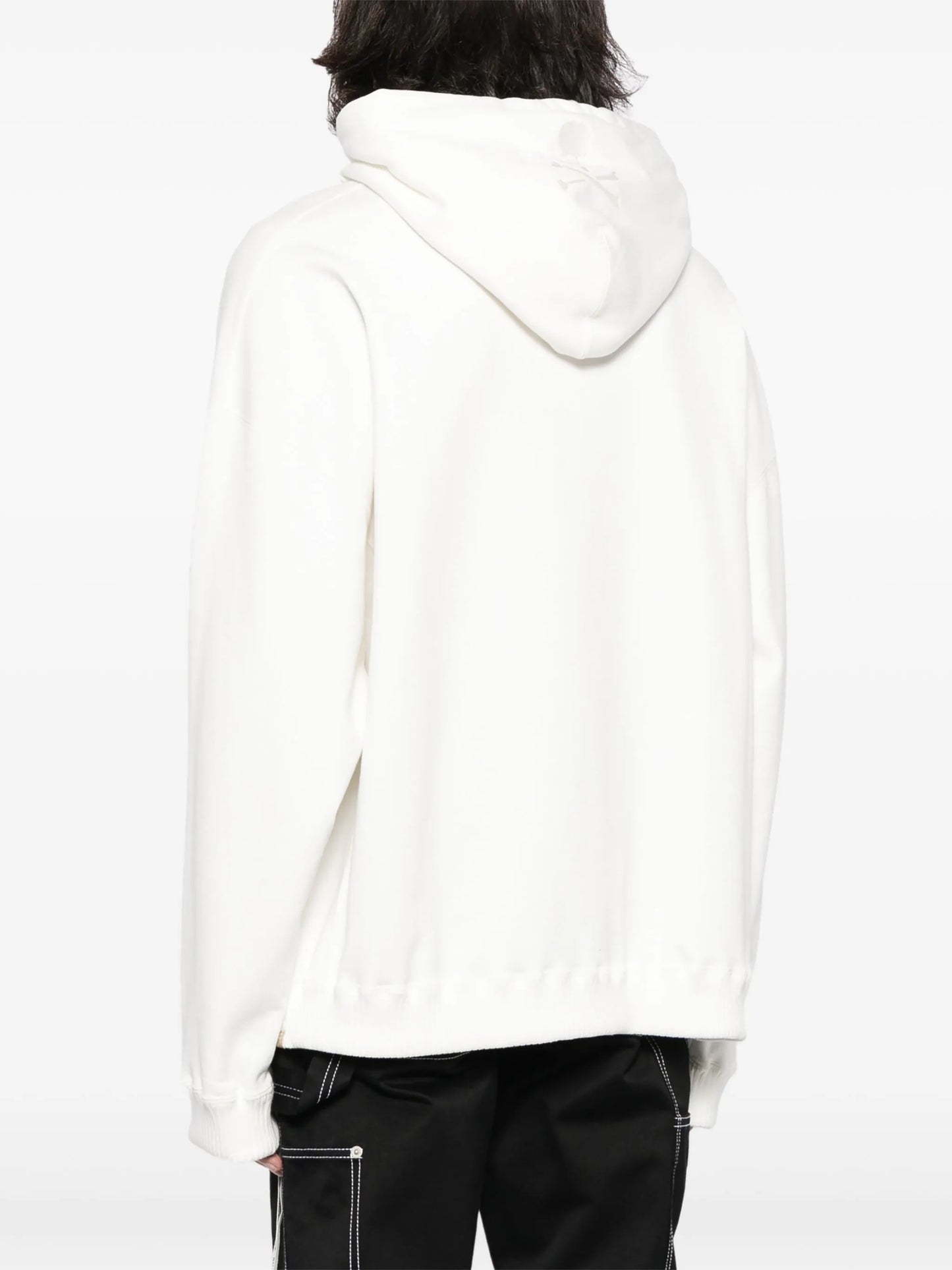 logo-embroidered cotton hoodie