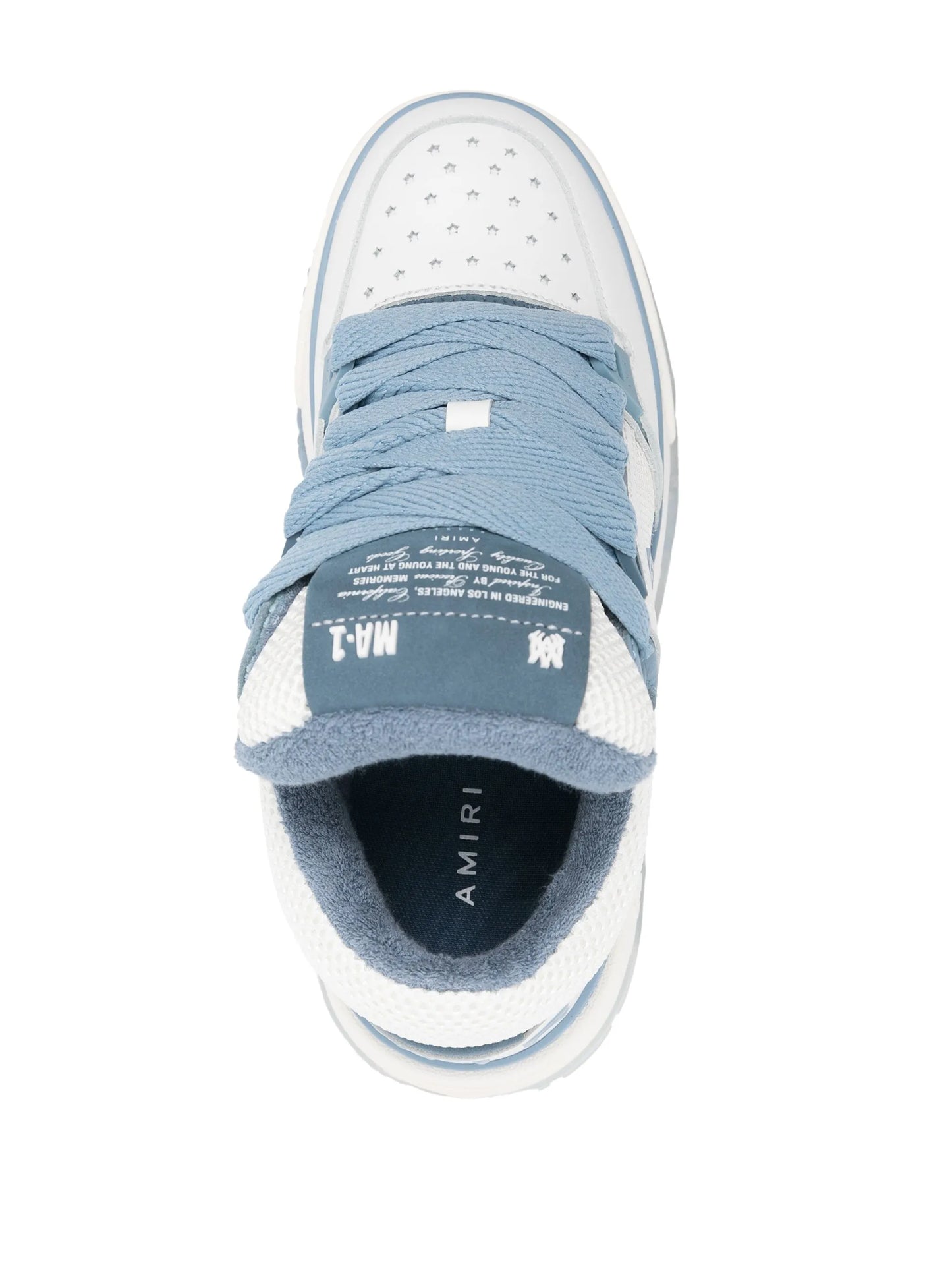 MA-1 leather chunky sneakers