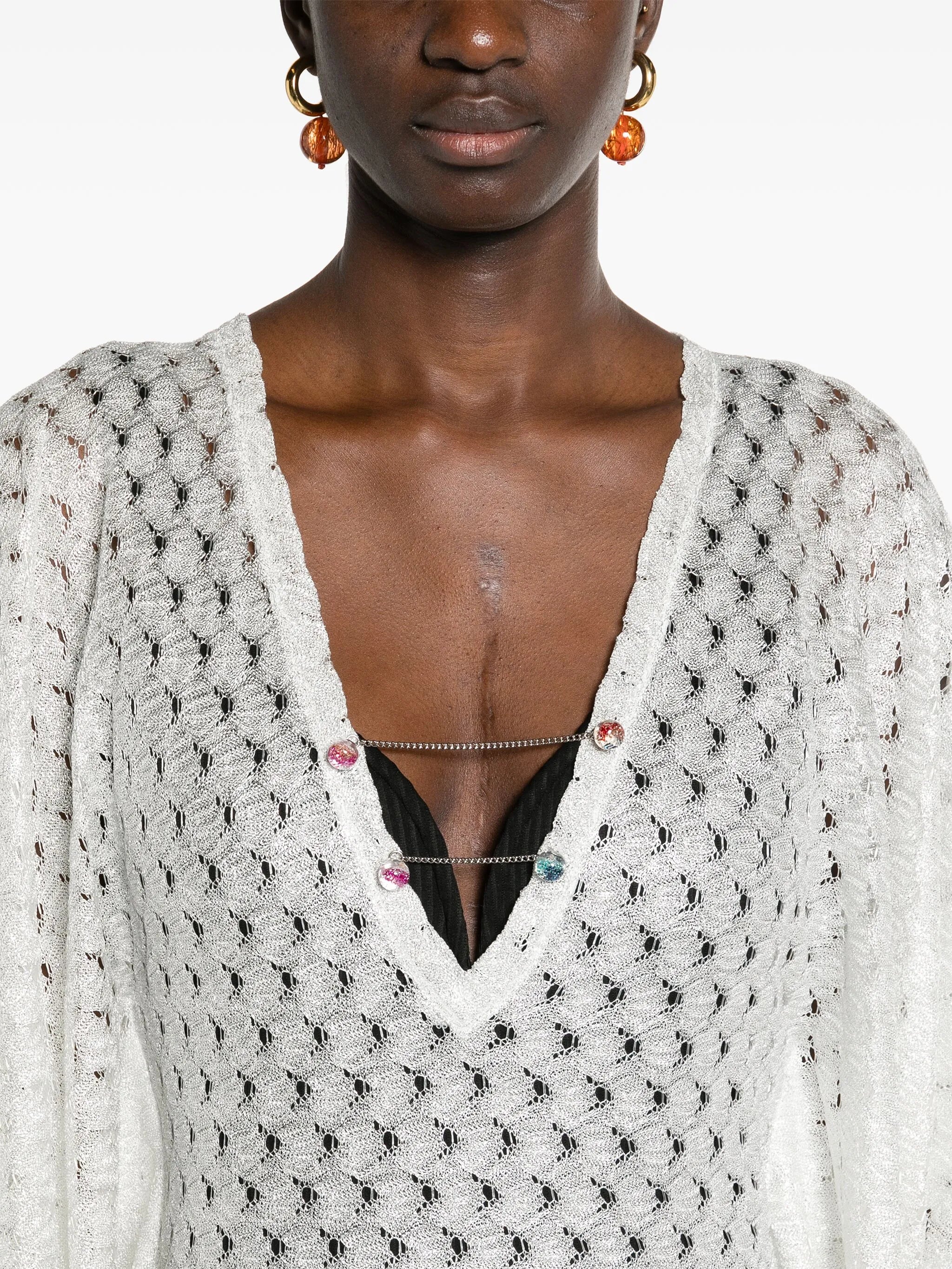 zigzag-woven dress