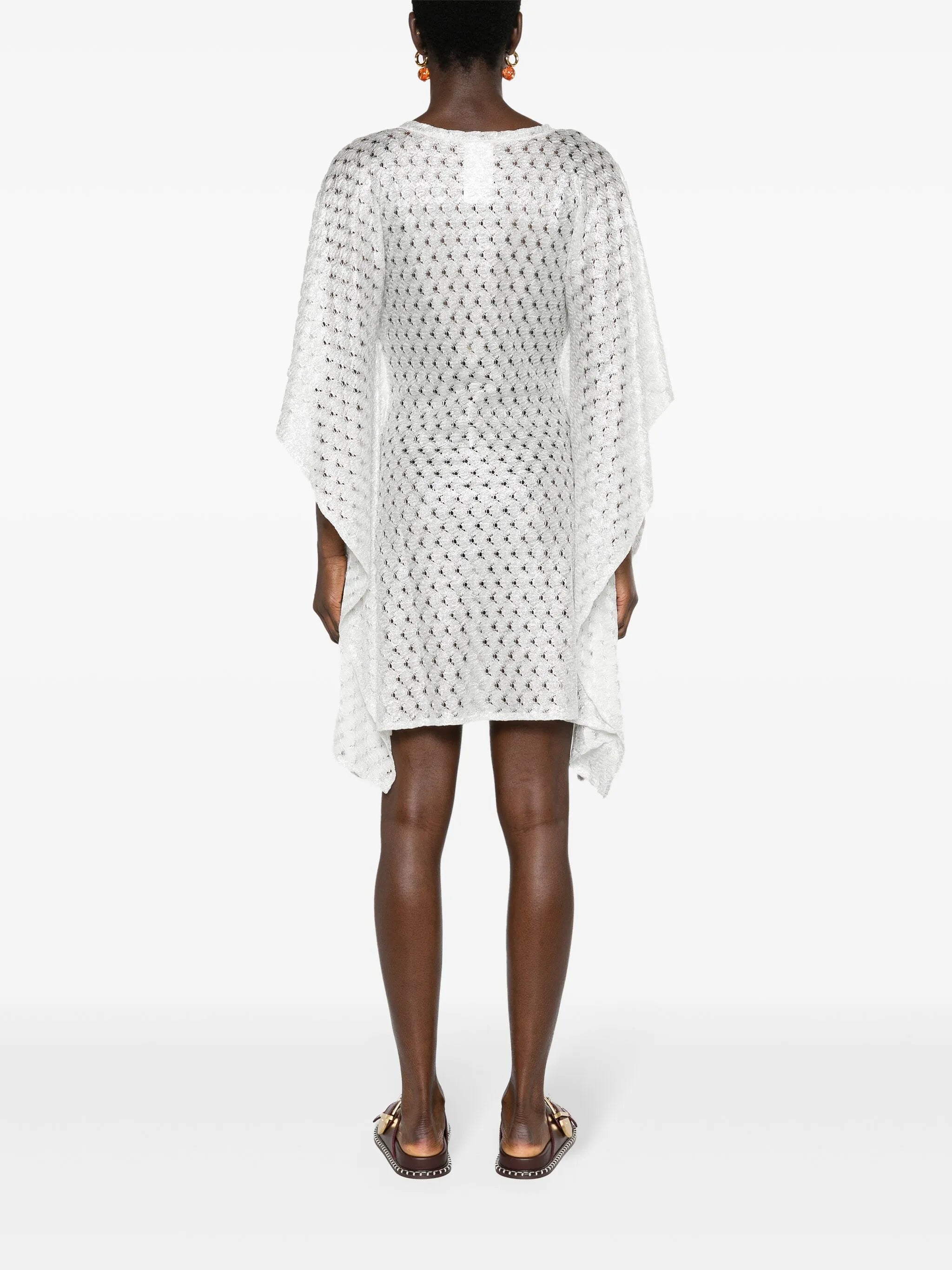 zigzag-woven dress