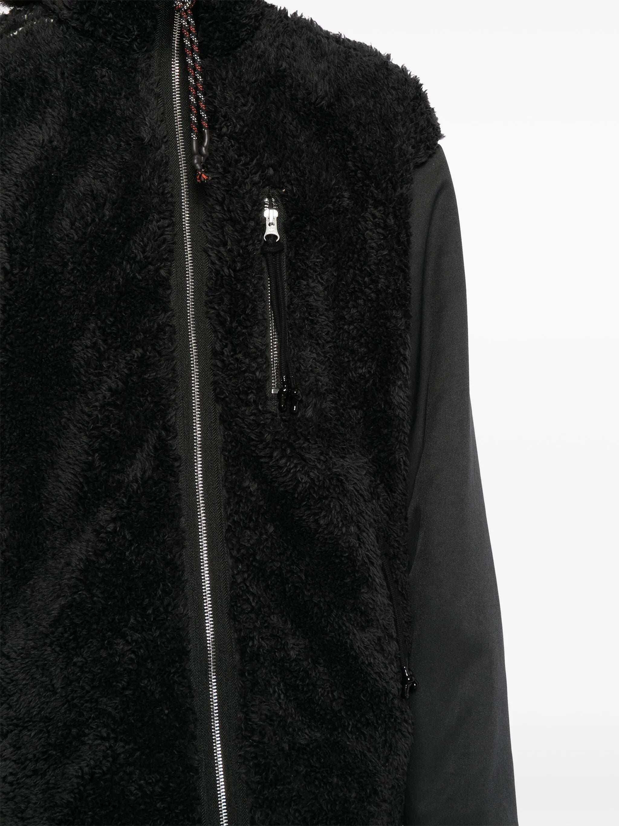 faux-fur panelled jacket