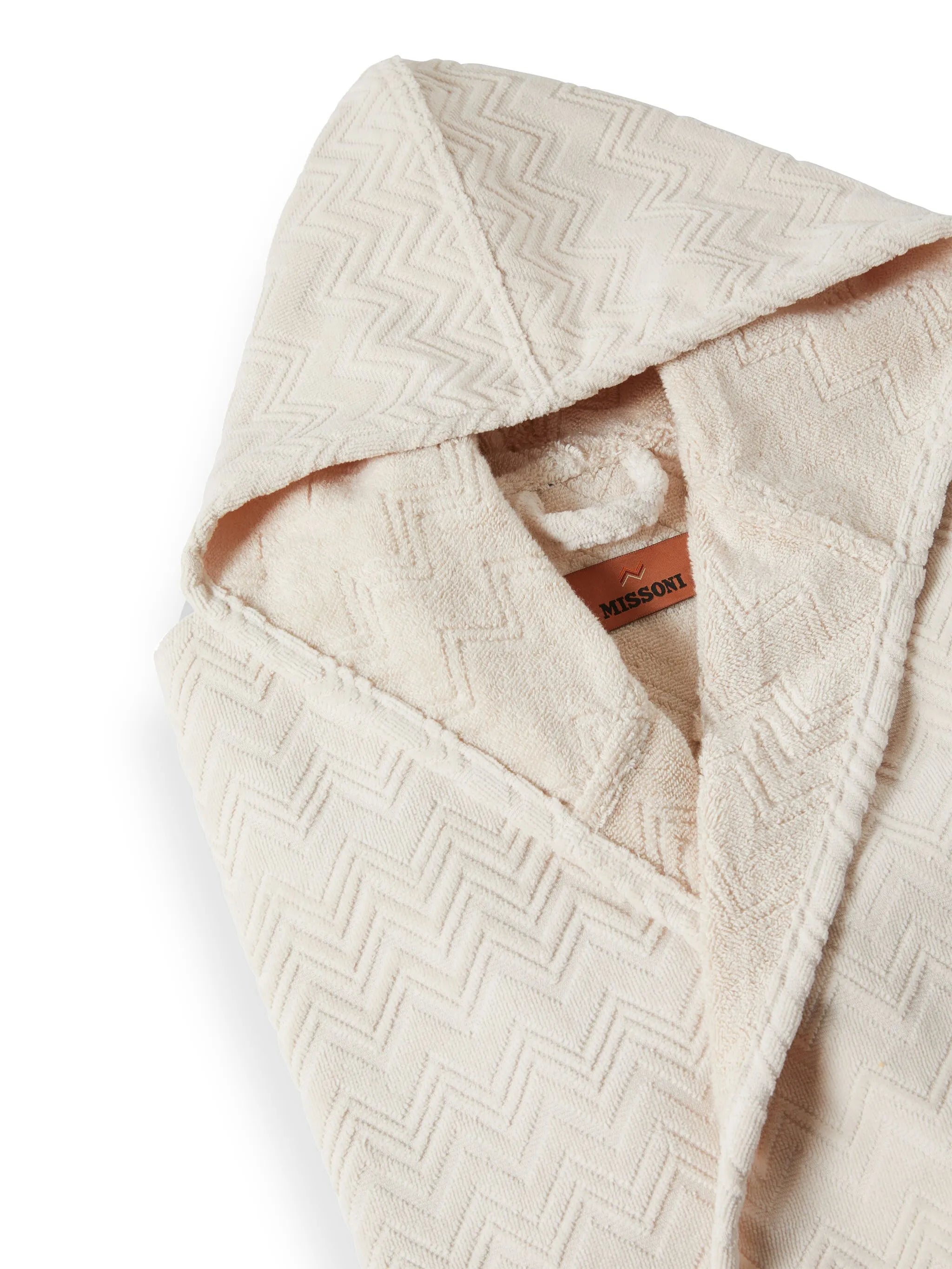 hooded cotton bathrobe