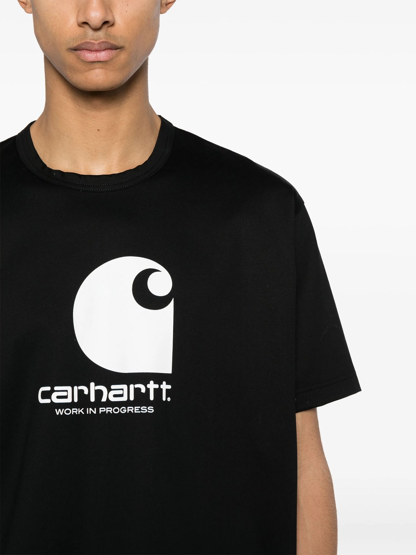 x Carhartt logo-print cotton T-shirt