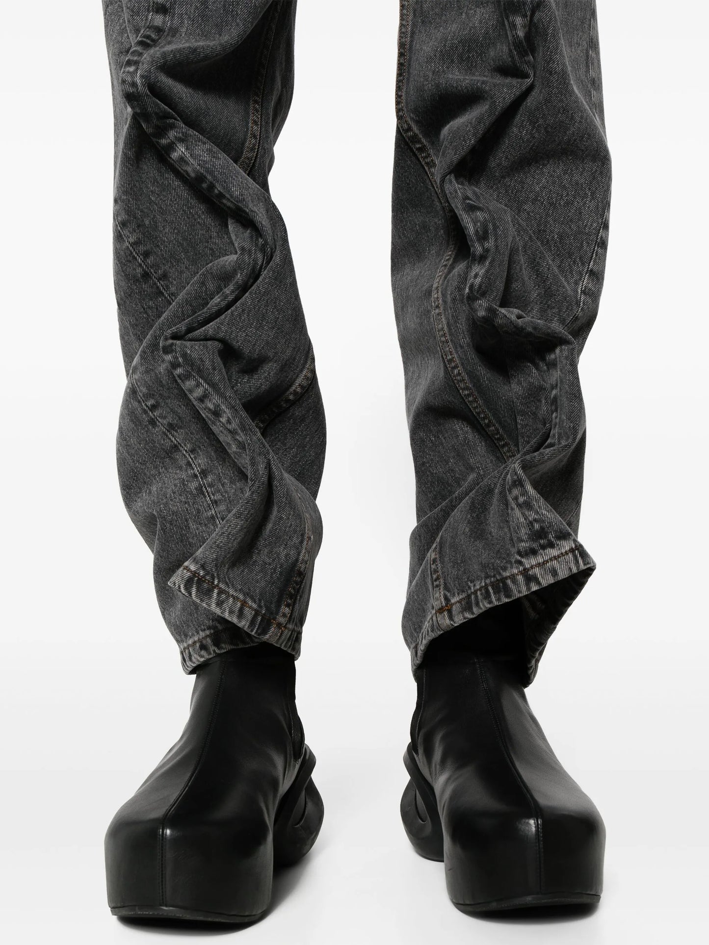 Evergreen Wire mid-rise straight jeans