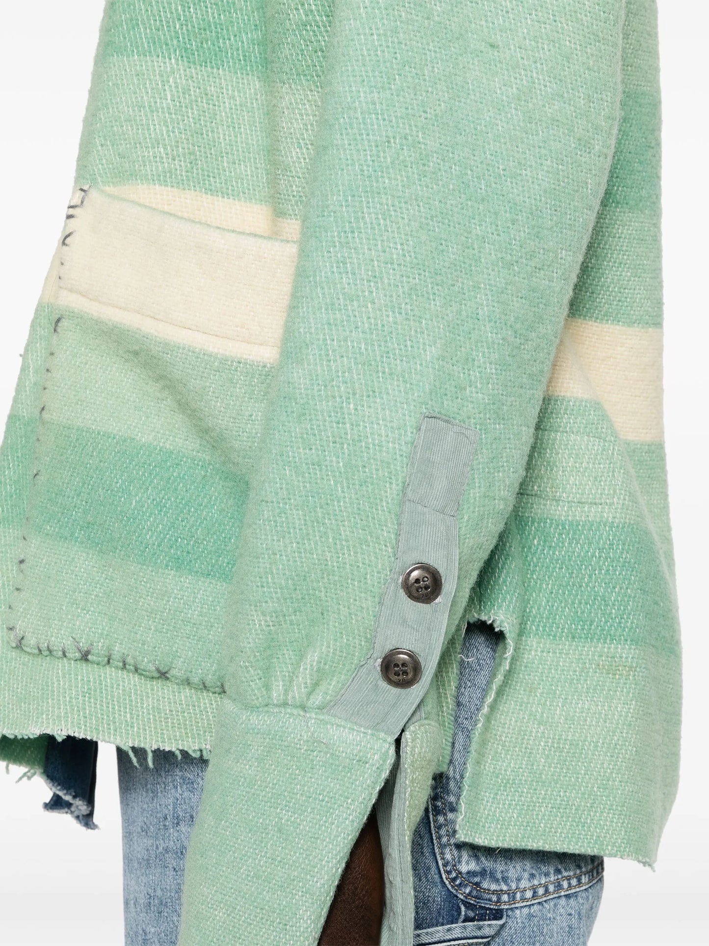 Mixed Blanket denim jacket