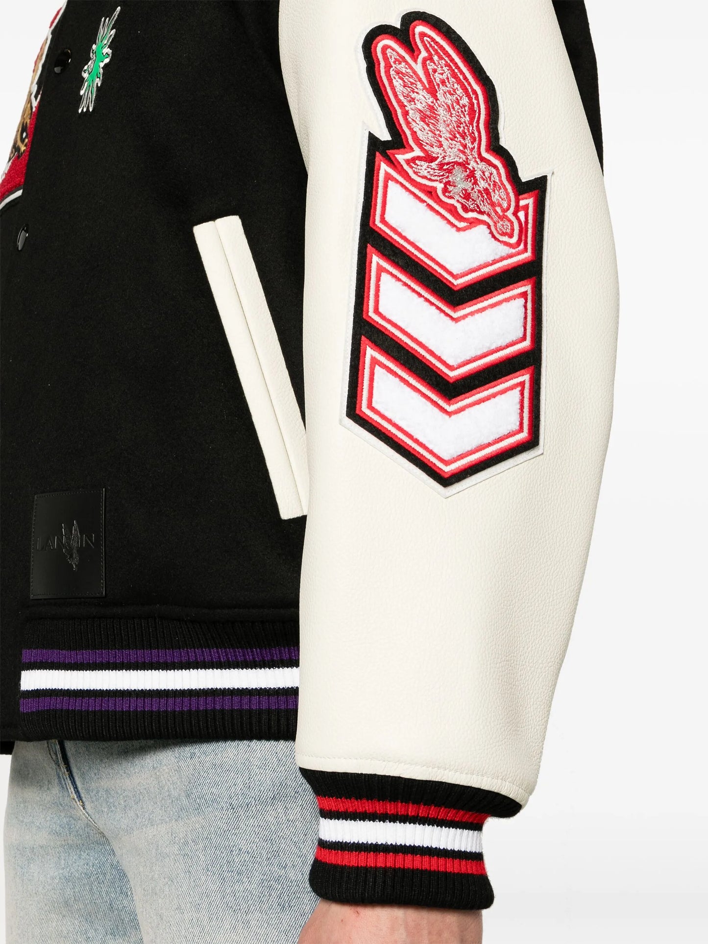logo-patch varsity jacket