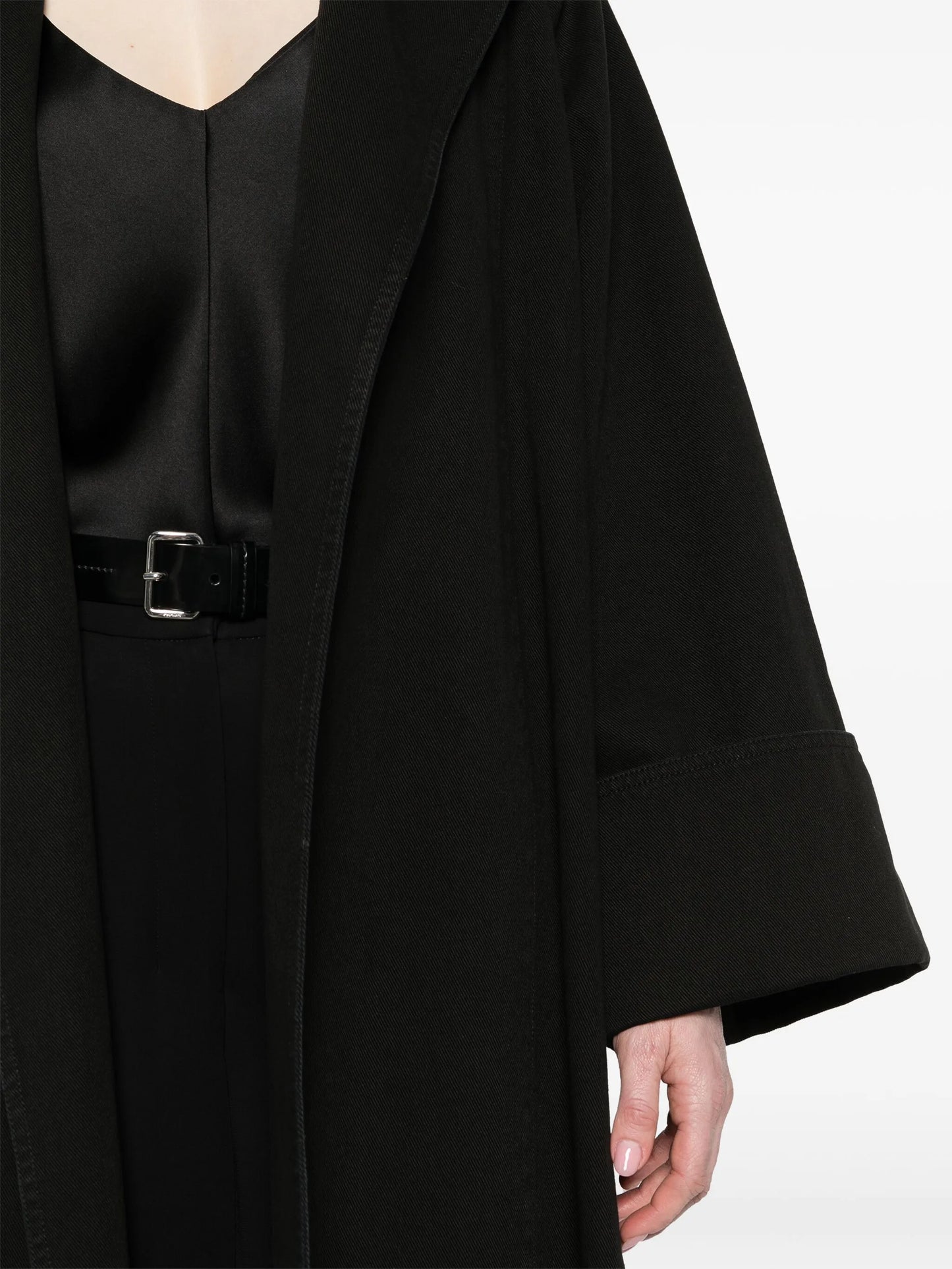 turn-up cuffs denim coat