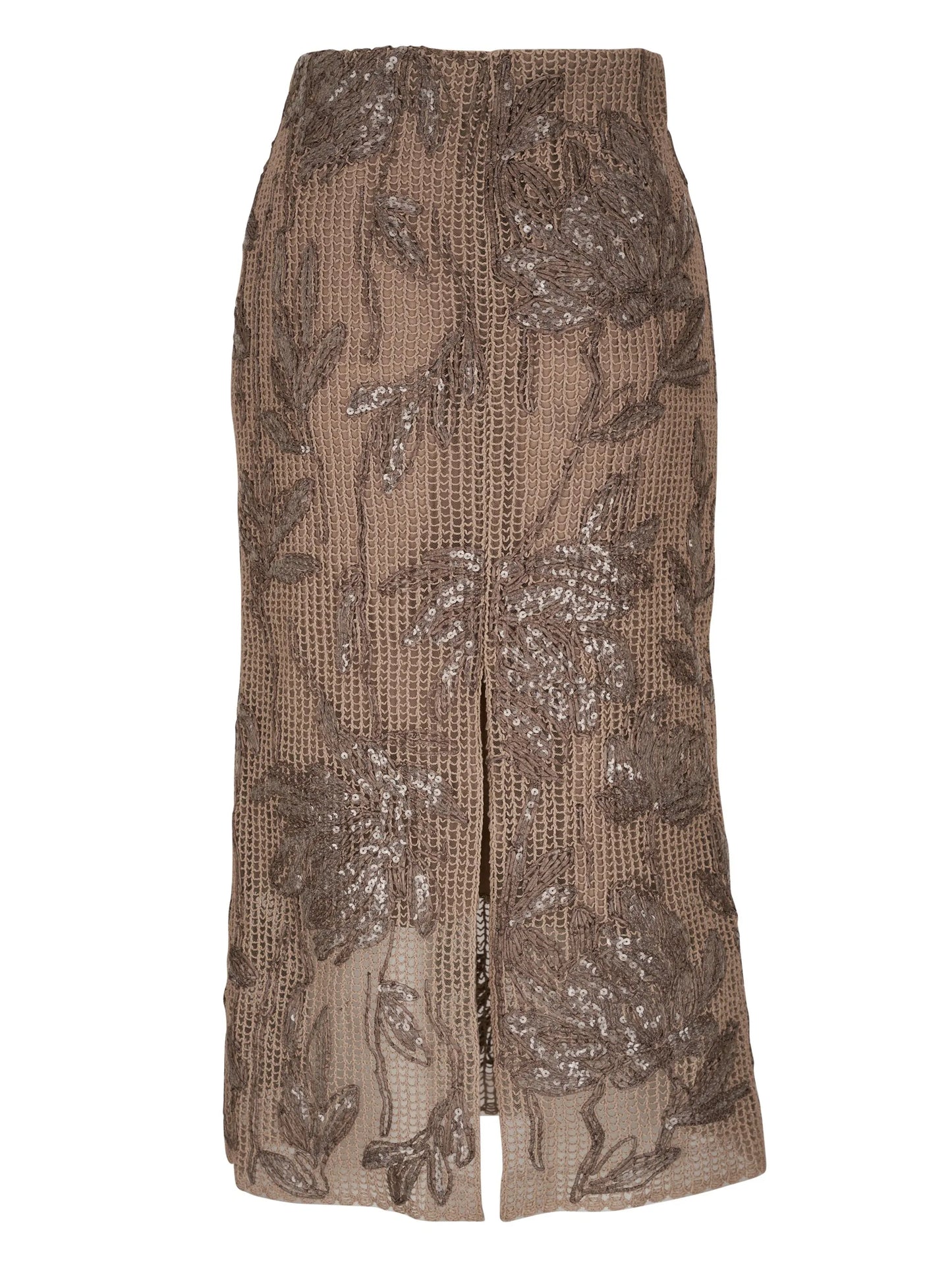sequin-embellished pencil skirt