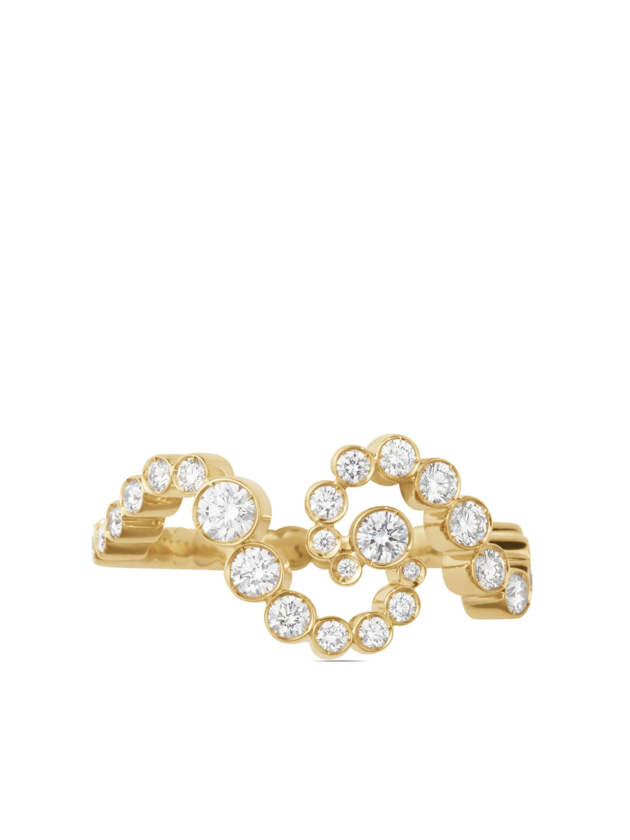 18kt recycled yellow gold Ensemble De Ciel diamond ring